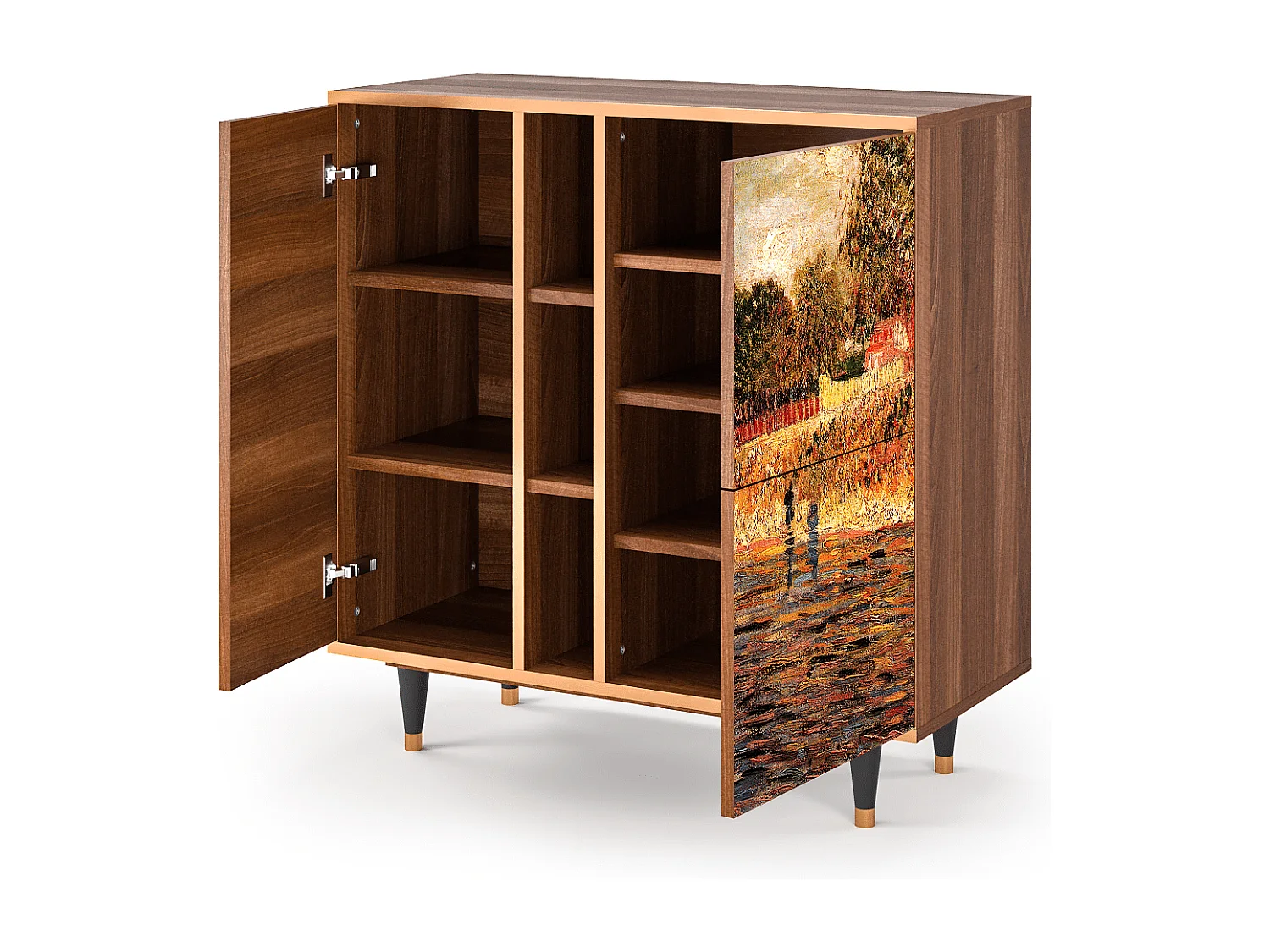 Kredens - 94х96х41 cm - BS5 - The Banks, Orzech