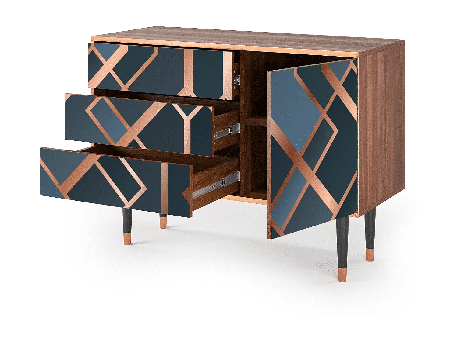 Credenza - 115х84х41 cm - S3 - Ashy 1920', Noce