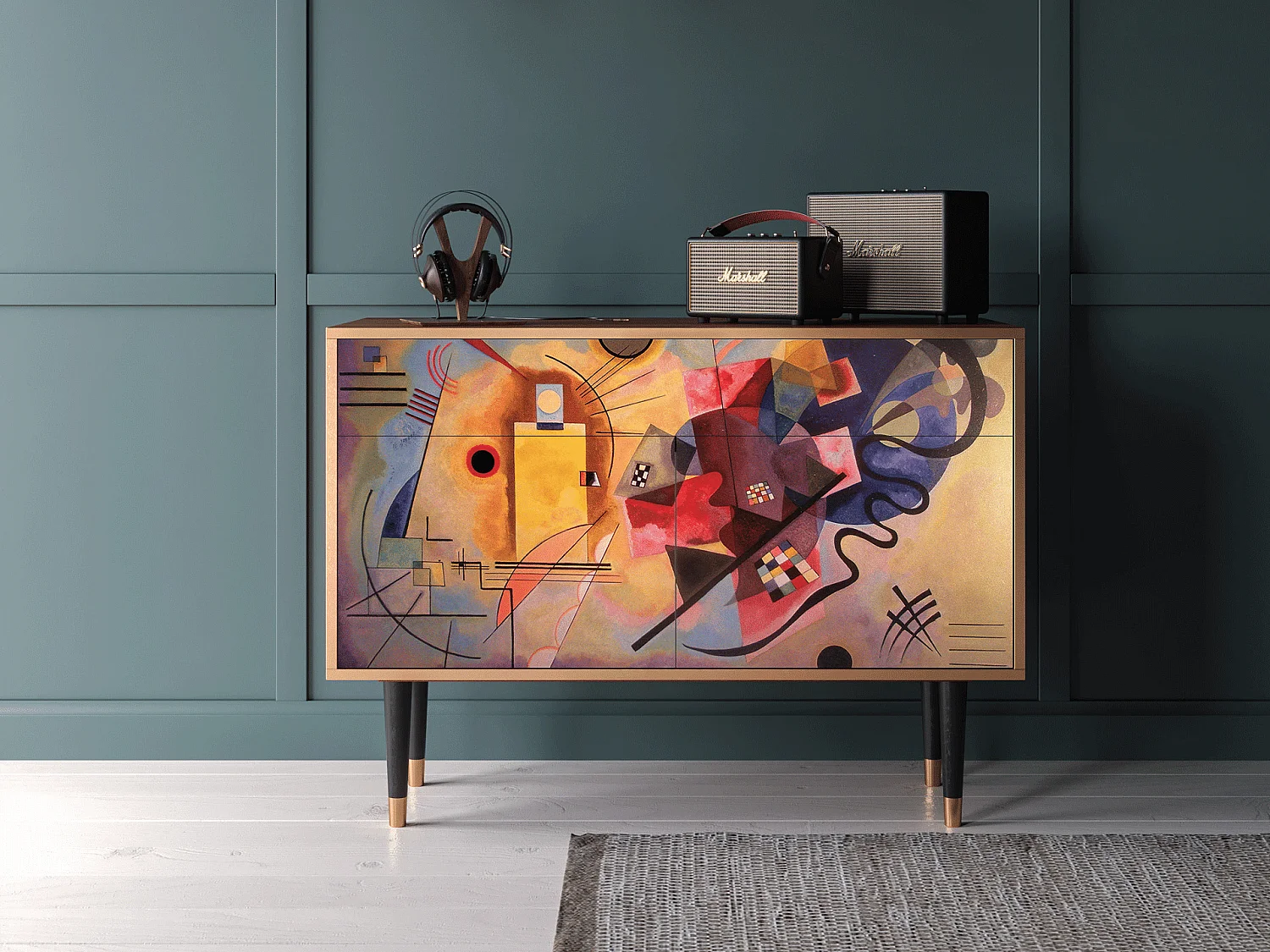 Kredens - 115x85x48 cm - BS4 - Modern Art, Orzech