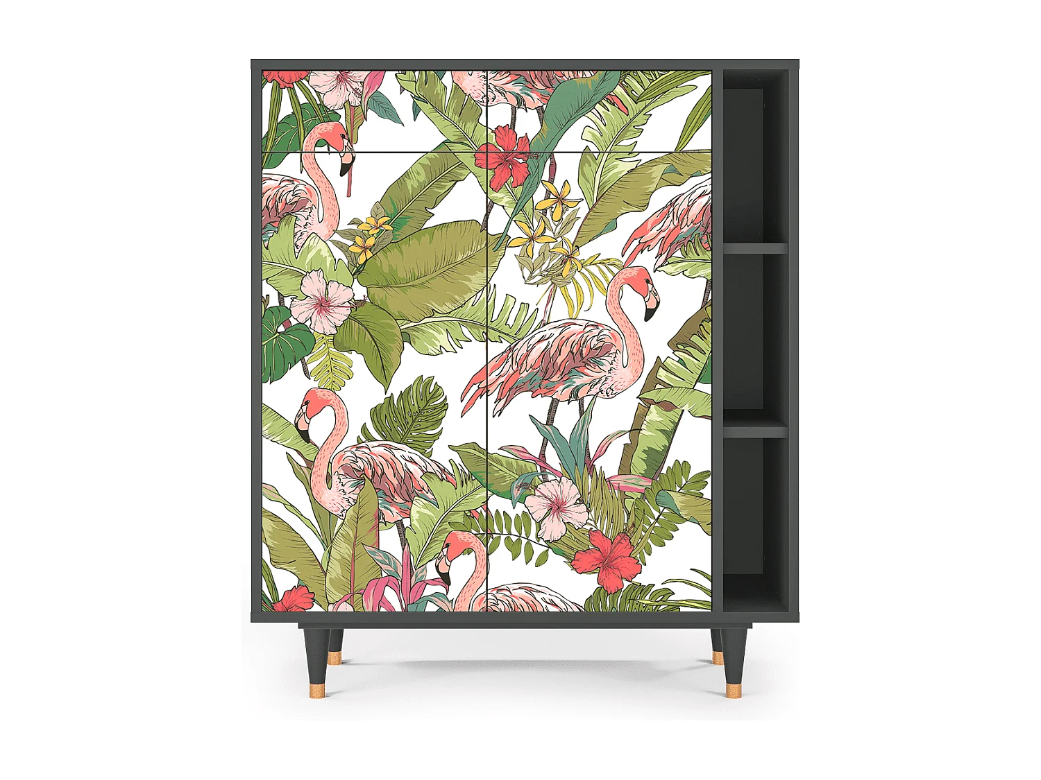 Credenza - 96х110х41 cm - BS6 - Sweet Flamingo, Antracite