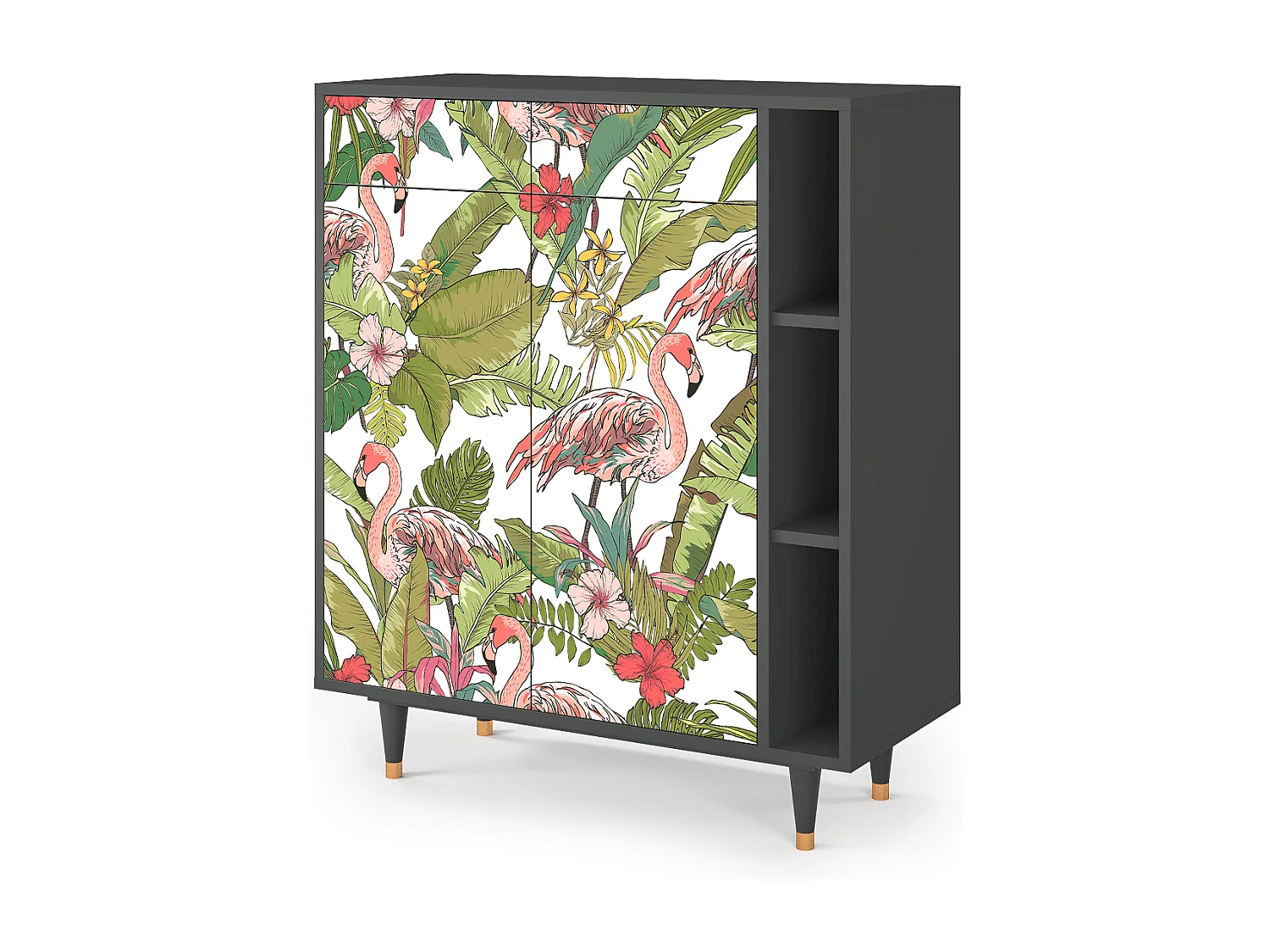 Credenza - 96х110х41 cm - BS6 - Sweet Flamingo, Antracite