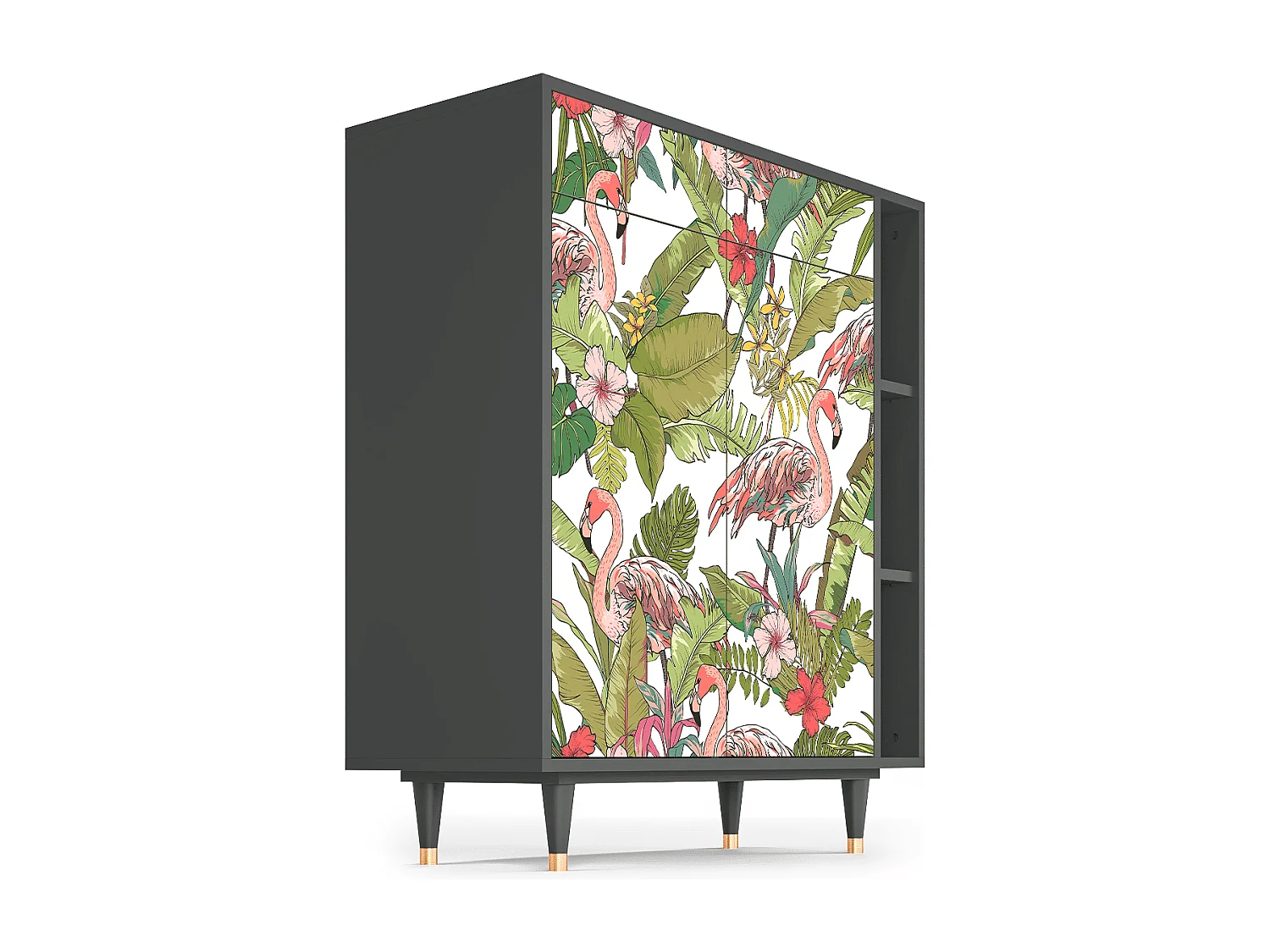 Credenza - 96х110х41 cm - BS6 - Sweet Flamingo, Antracite