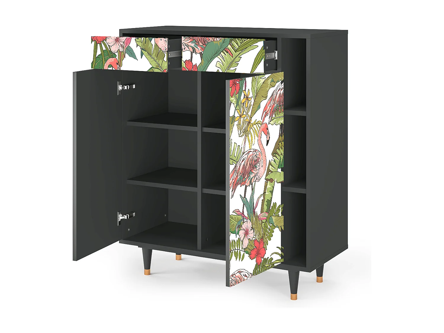 Credenza - 96х110х41 cm - BS6 - Sweet Flamingo, Antracite