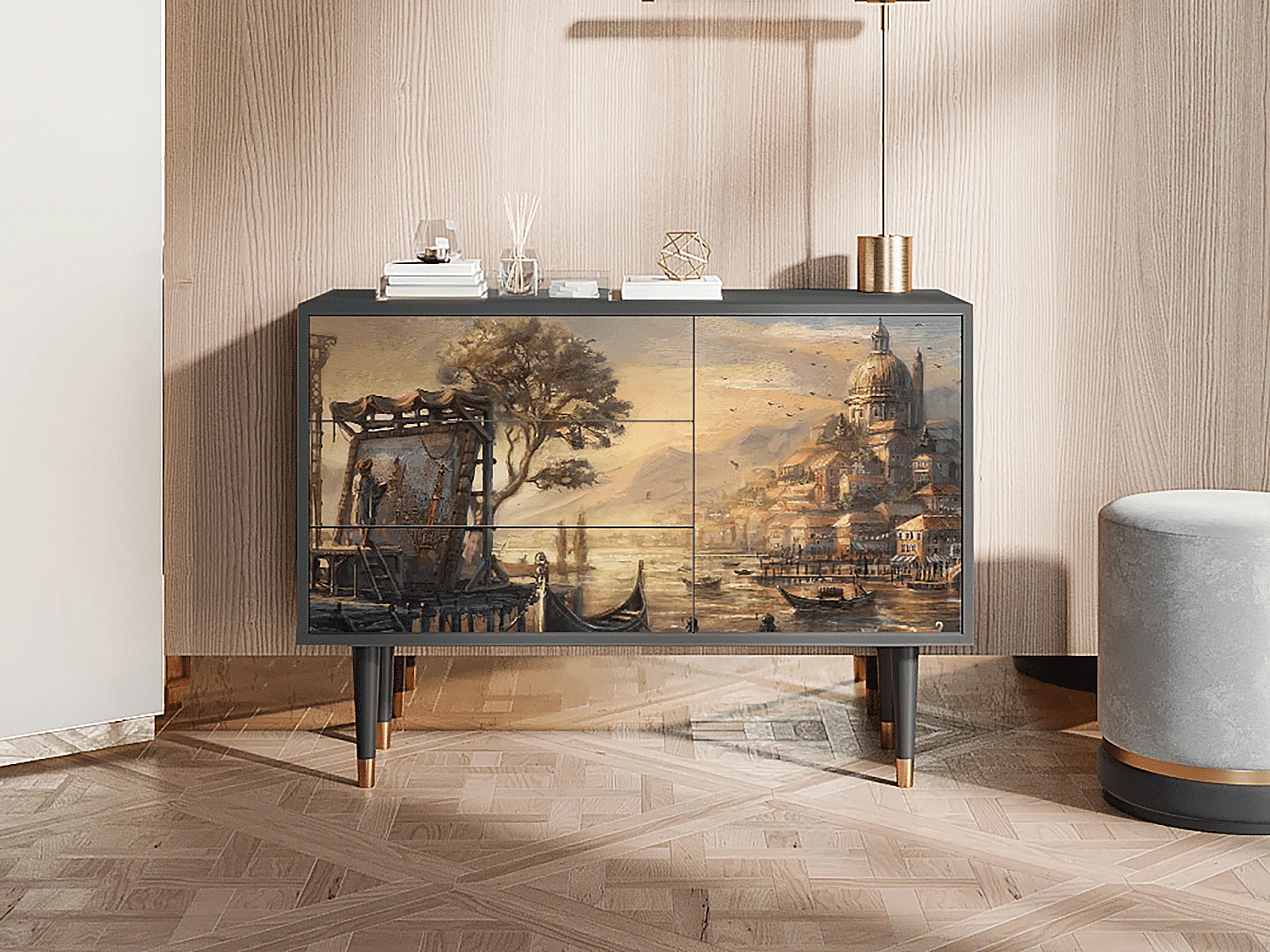 Credenza - 115х84х41 cm - S3 - Venice, Antracite