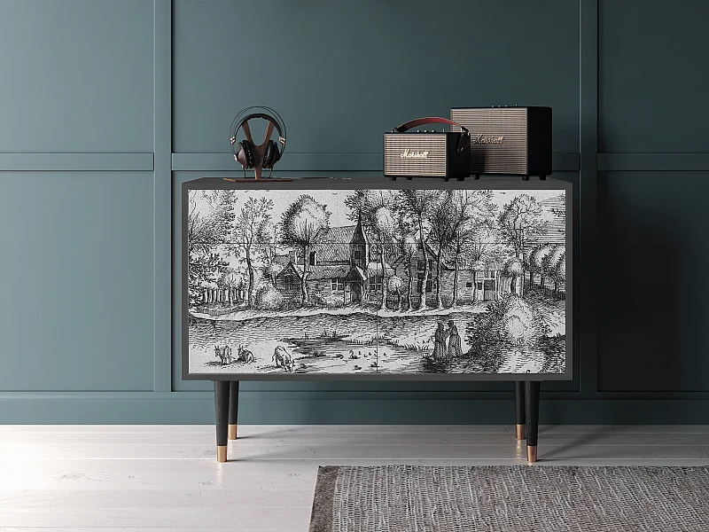 Buffet - 115x85x48 cm - BS4 - A Pond, Anthracite