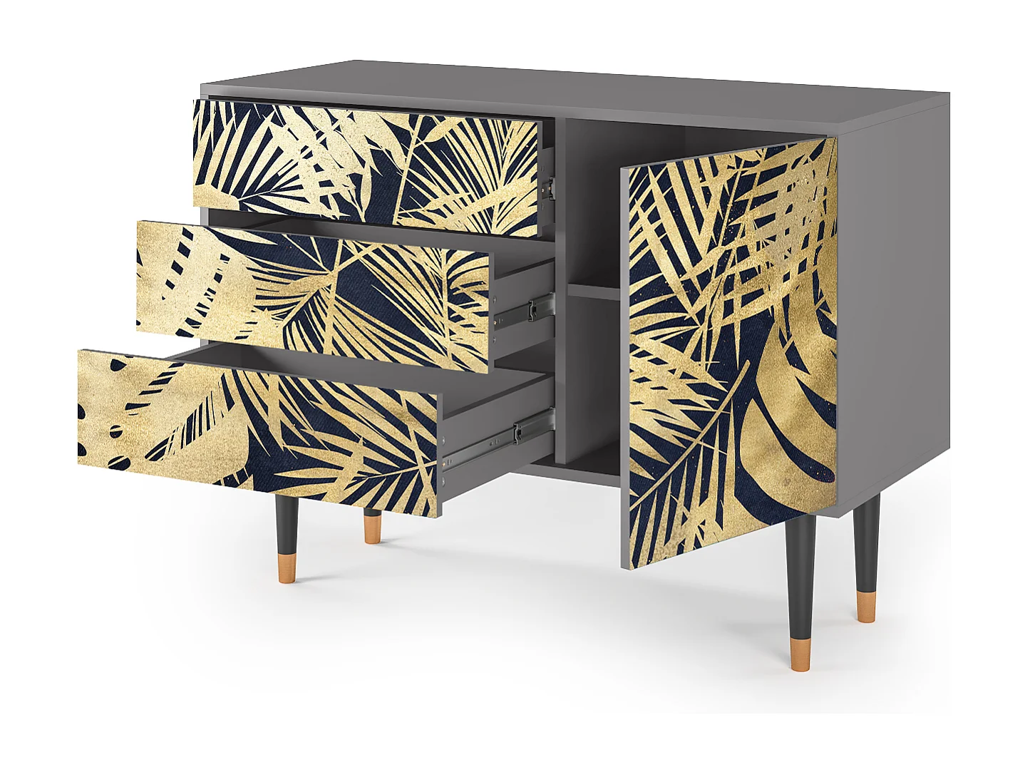 Credenza - 115х84х41 cm - S3 - Jungle Vibes, Grigio
