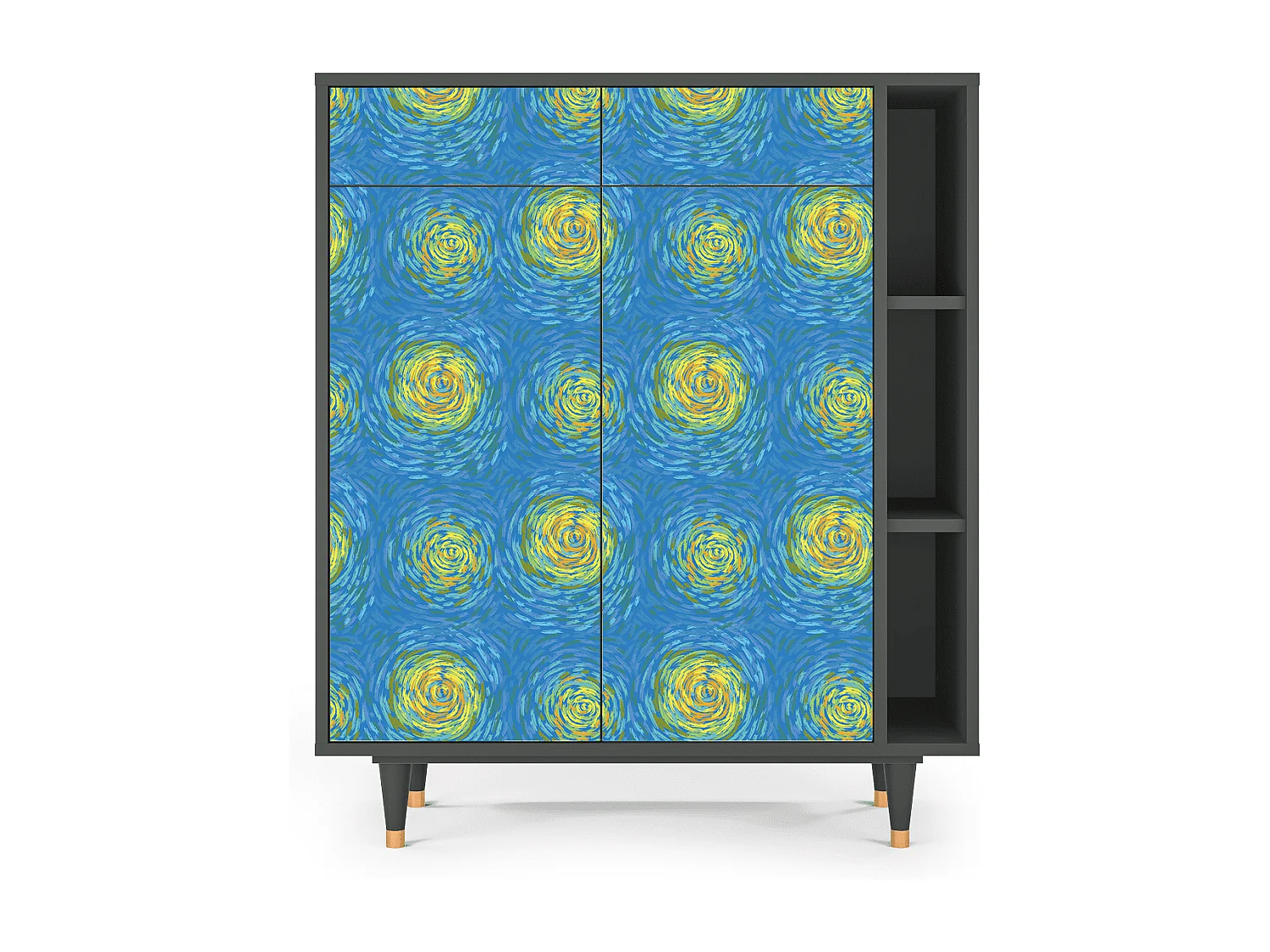 Credenza - 96х110х41 cm - BS6 - Van Gogh Lights, Antracite