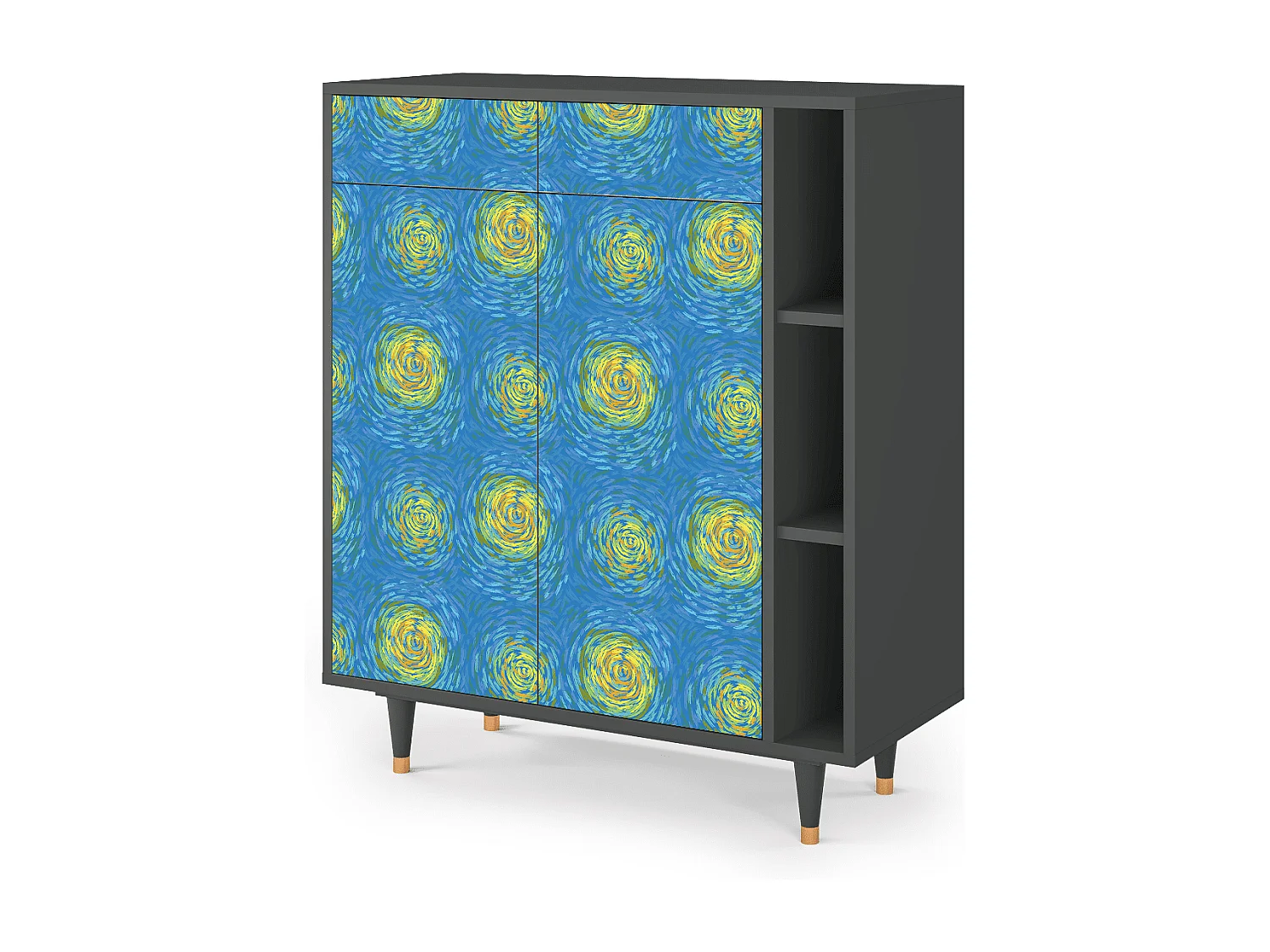 Credenza - 96х110х41 cm - BS6 - Van Gogh Lights, Antracite