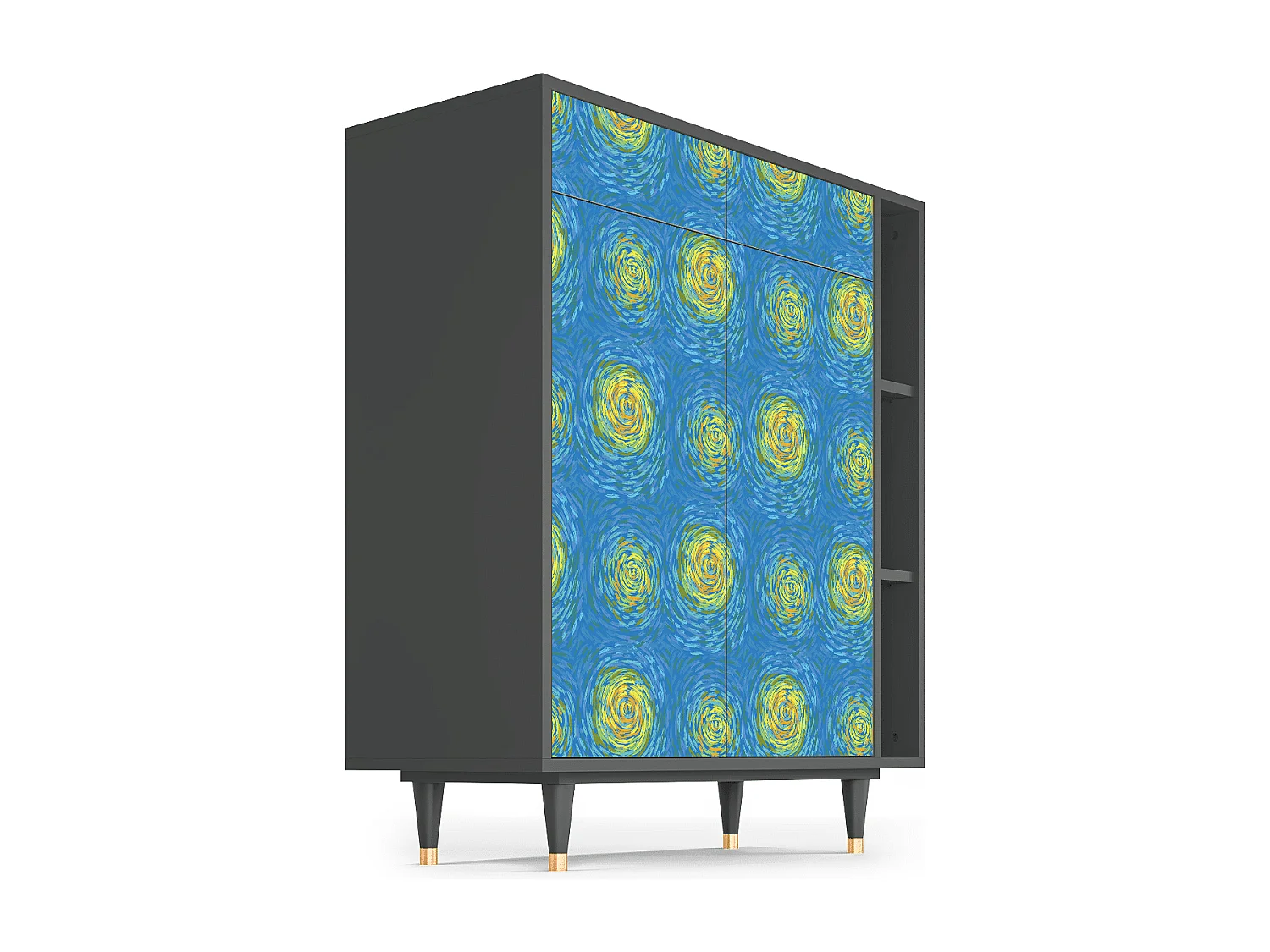 Credenza - 96х110х41 cm - BS6 - Van Gogh Lights, Antracite