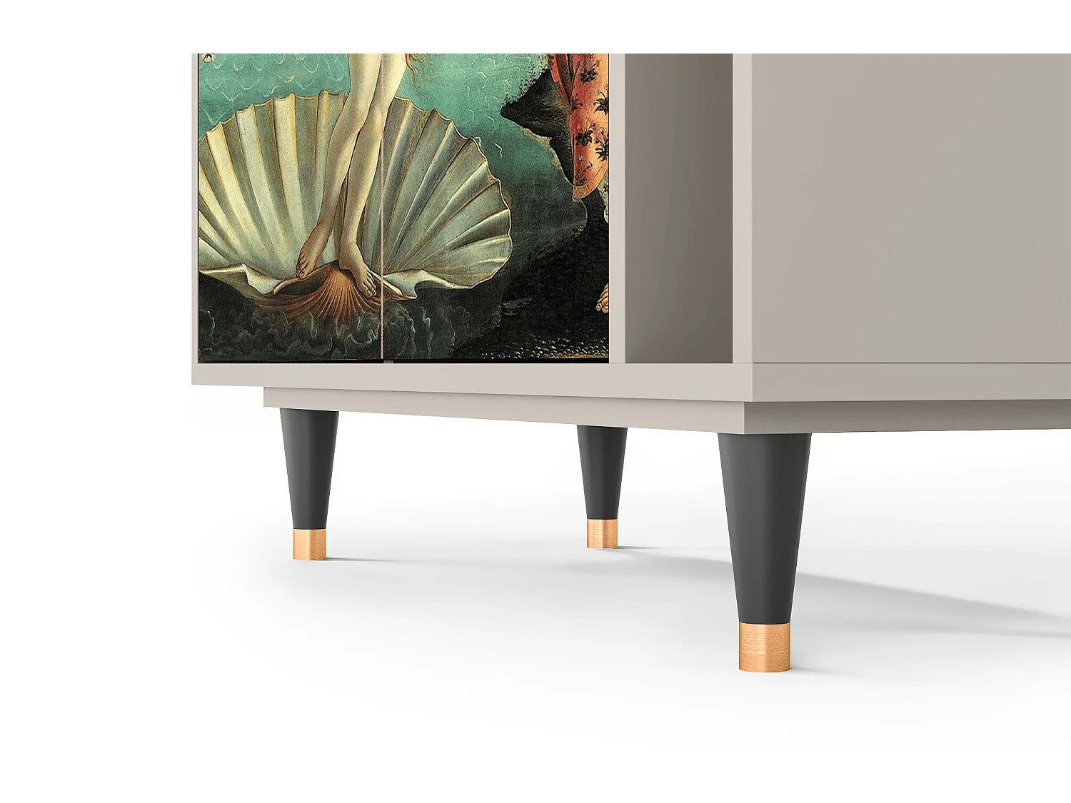 Kredens - 96х110х41 cm - BS6 - The Birth of Venus, Piaskowy