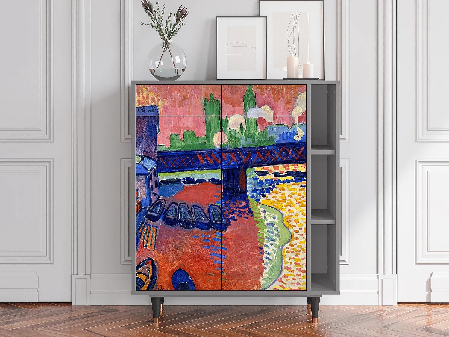 Buffet - 96х110х41 cm - BS6 - Charing Cross Bridge, Gris