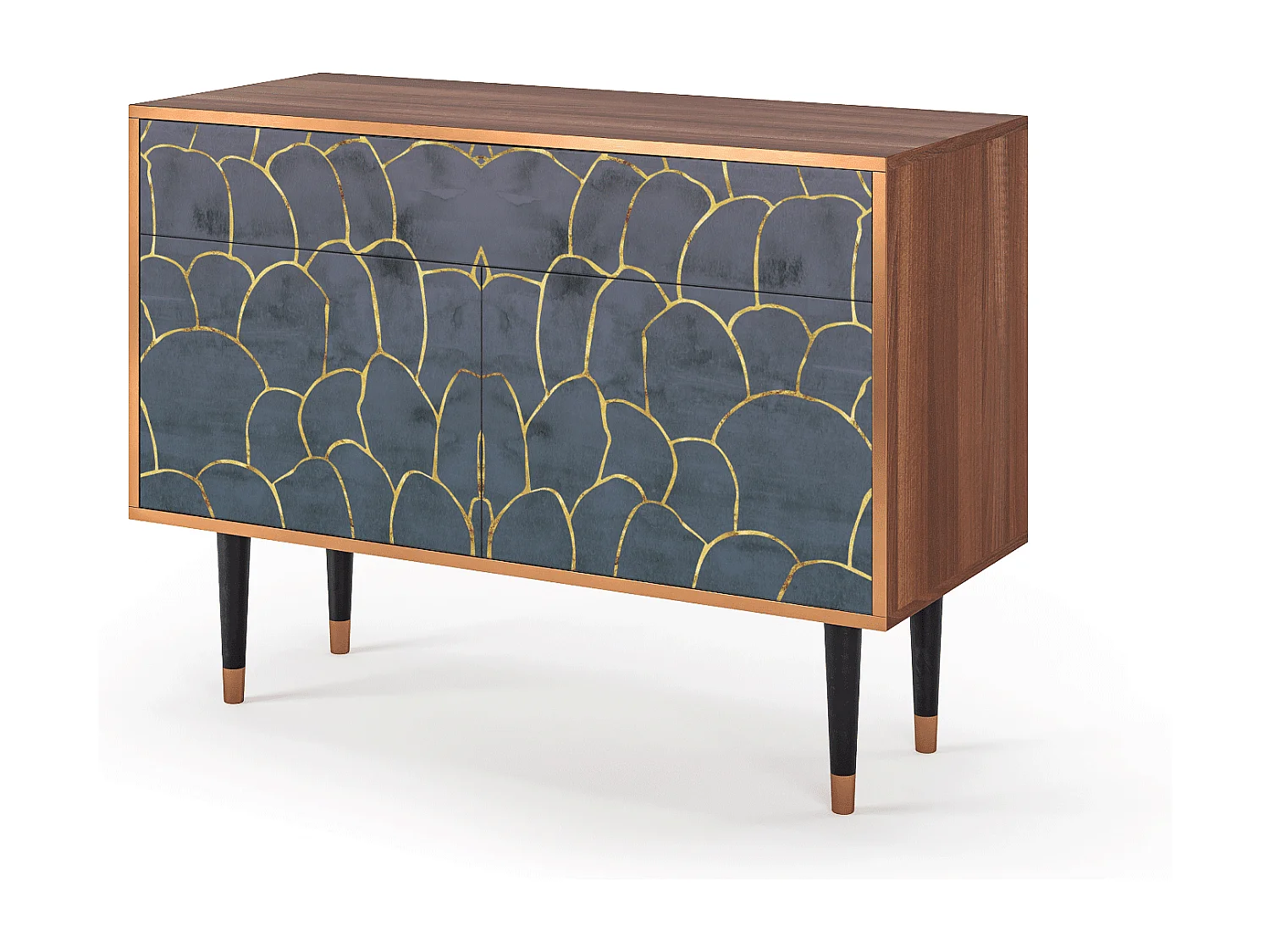 Buffet - 115x85x48 cm - BS4 - Blue Lagoon, Noyer