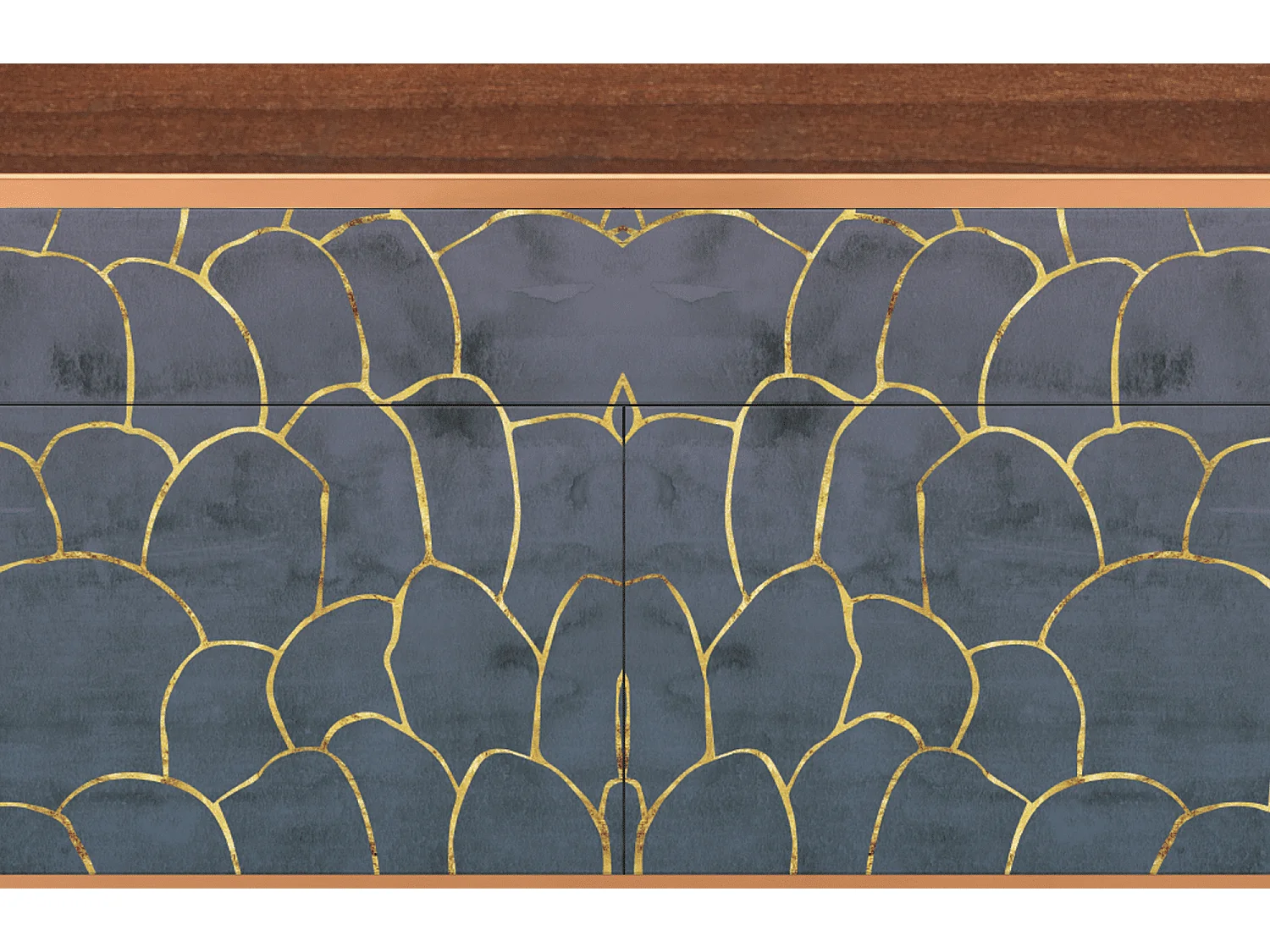 Buffet - 115x85x48 cm - BS4 - Blue Lagoon, Noyer