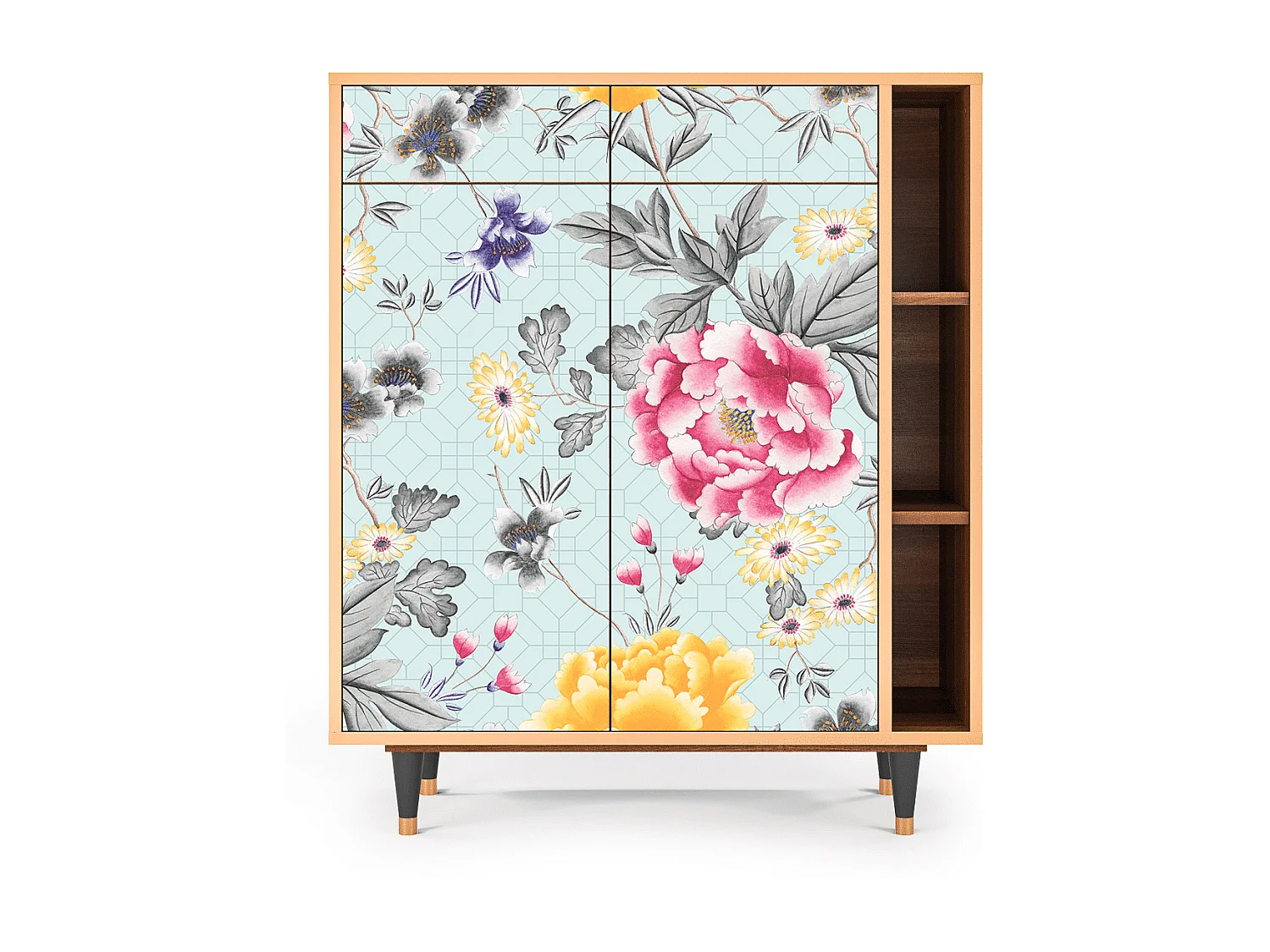 Dressoir - 96х110х41 cm - BS6 - Sky Garden, Walnoot