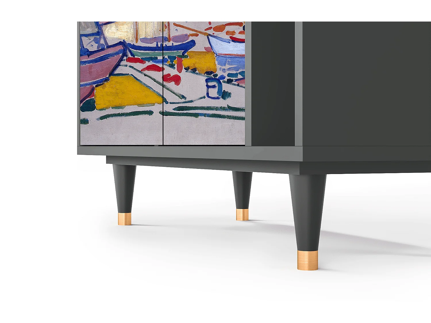 Dressoir - 96х110х41 cm - BS6 - The Port of Collioure , Antraciet