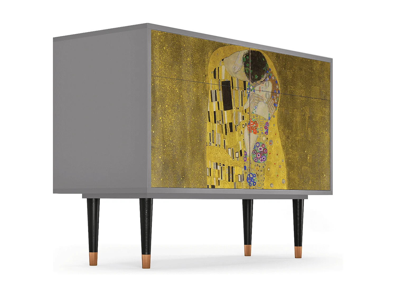 Sideboard - 115x85x48 cm - BS4 - The Kiss by Klimt , Grau