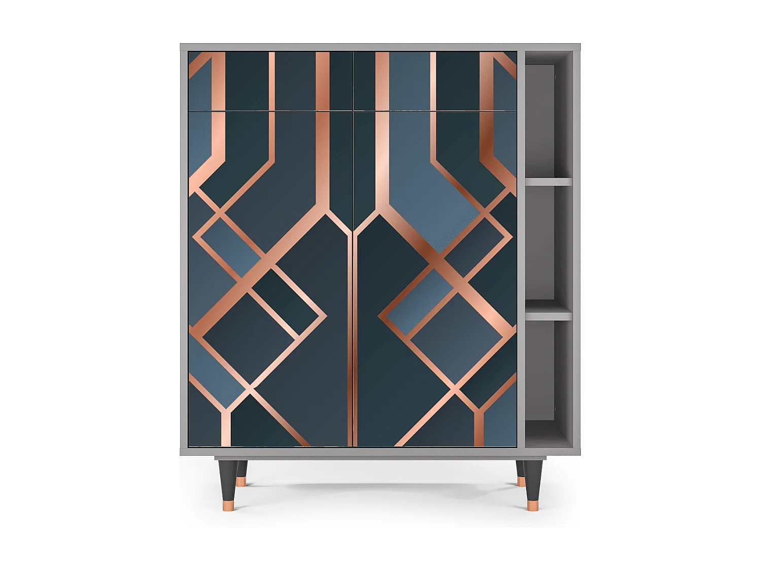 Credenza - 96х110х41 cm - BS6 - Ashy 1920', Grigio