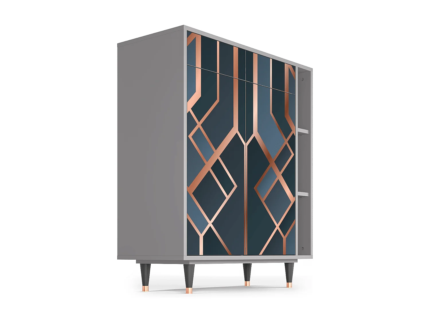 Credenza - 96х110х41 cm - BS6 - Ashy 1920', Grigio