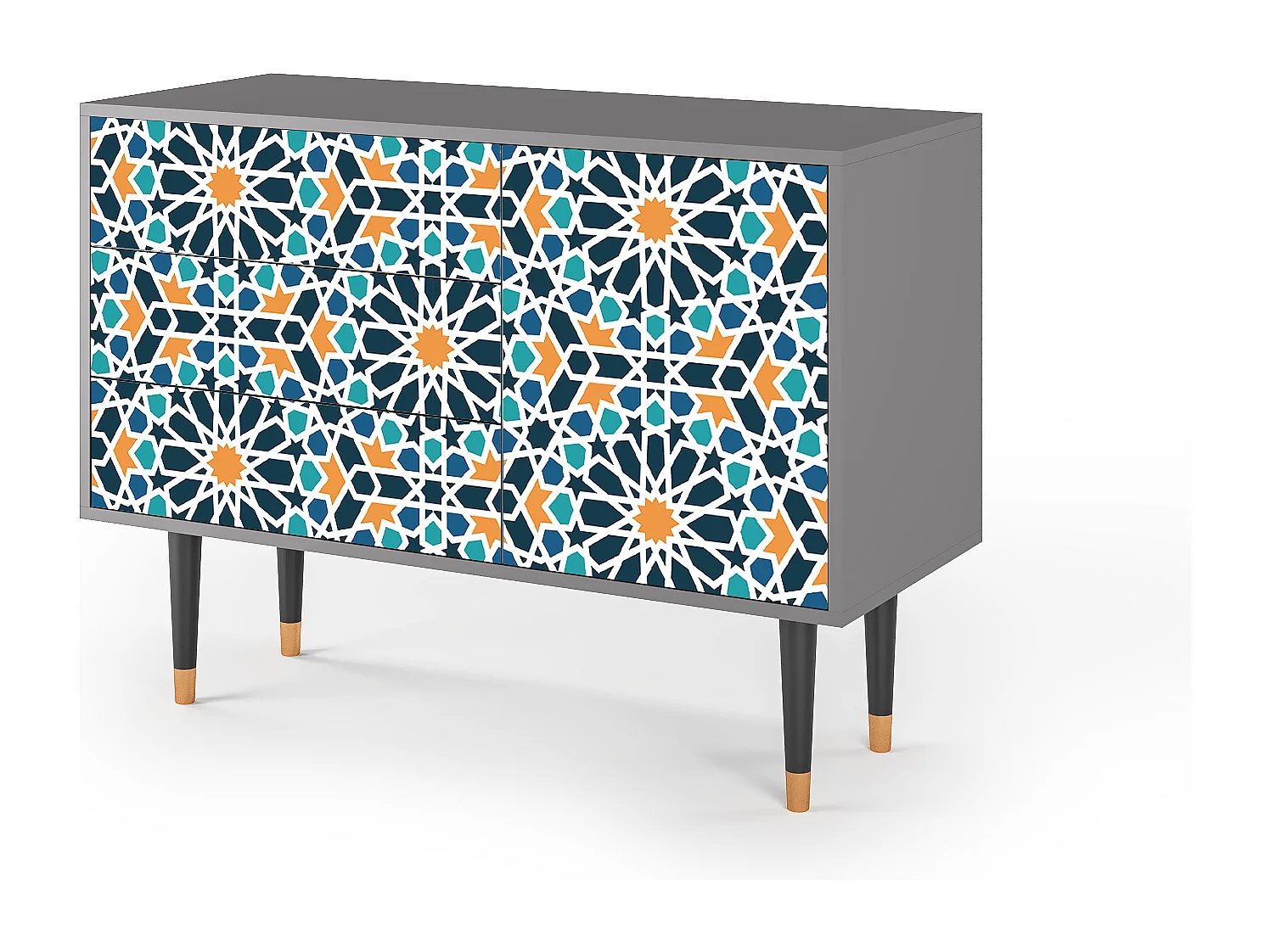 Aparador - 115х84х41 cm - S3 - Kaleidoscope, Gris