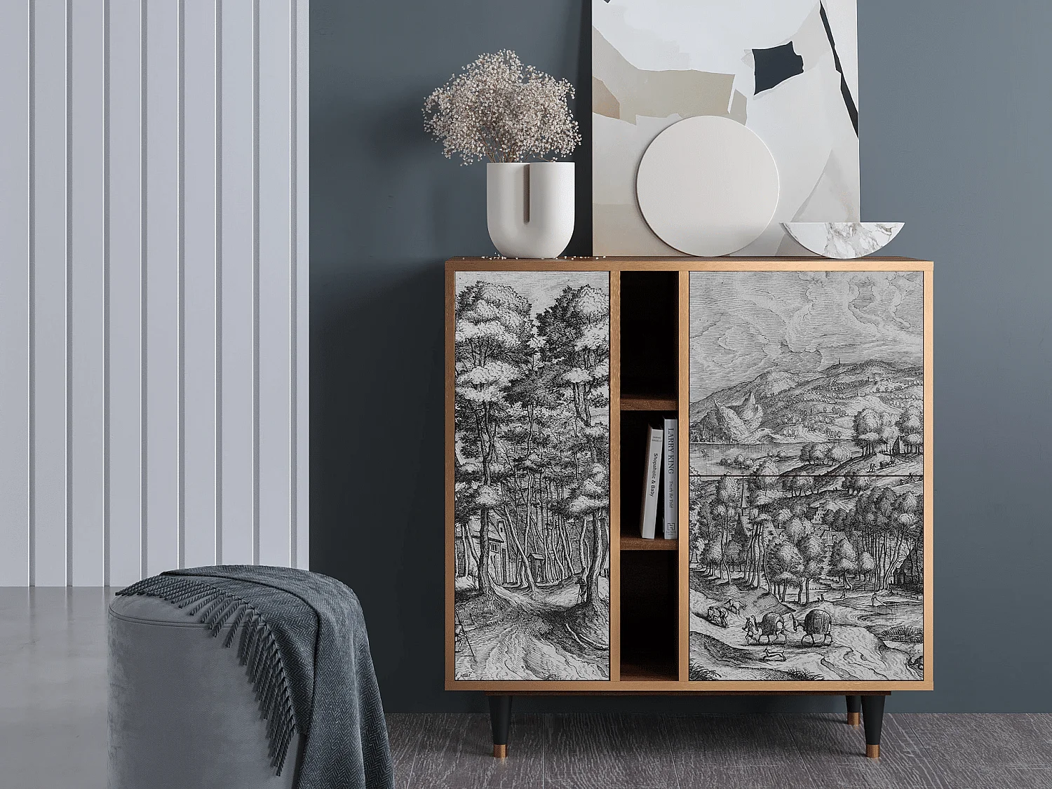 Buffet - 94х96х41 cm - BS5 - Rusticorum, Noyer