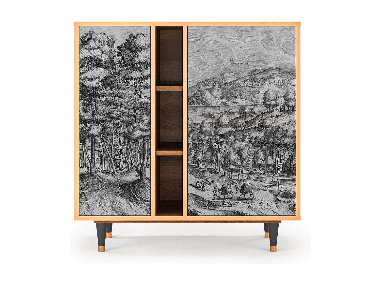 Buffet - 94х96х41 cm - BS5 - Rusticorum, Noyer