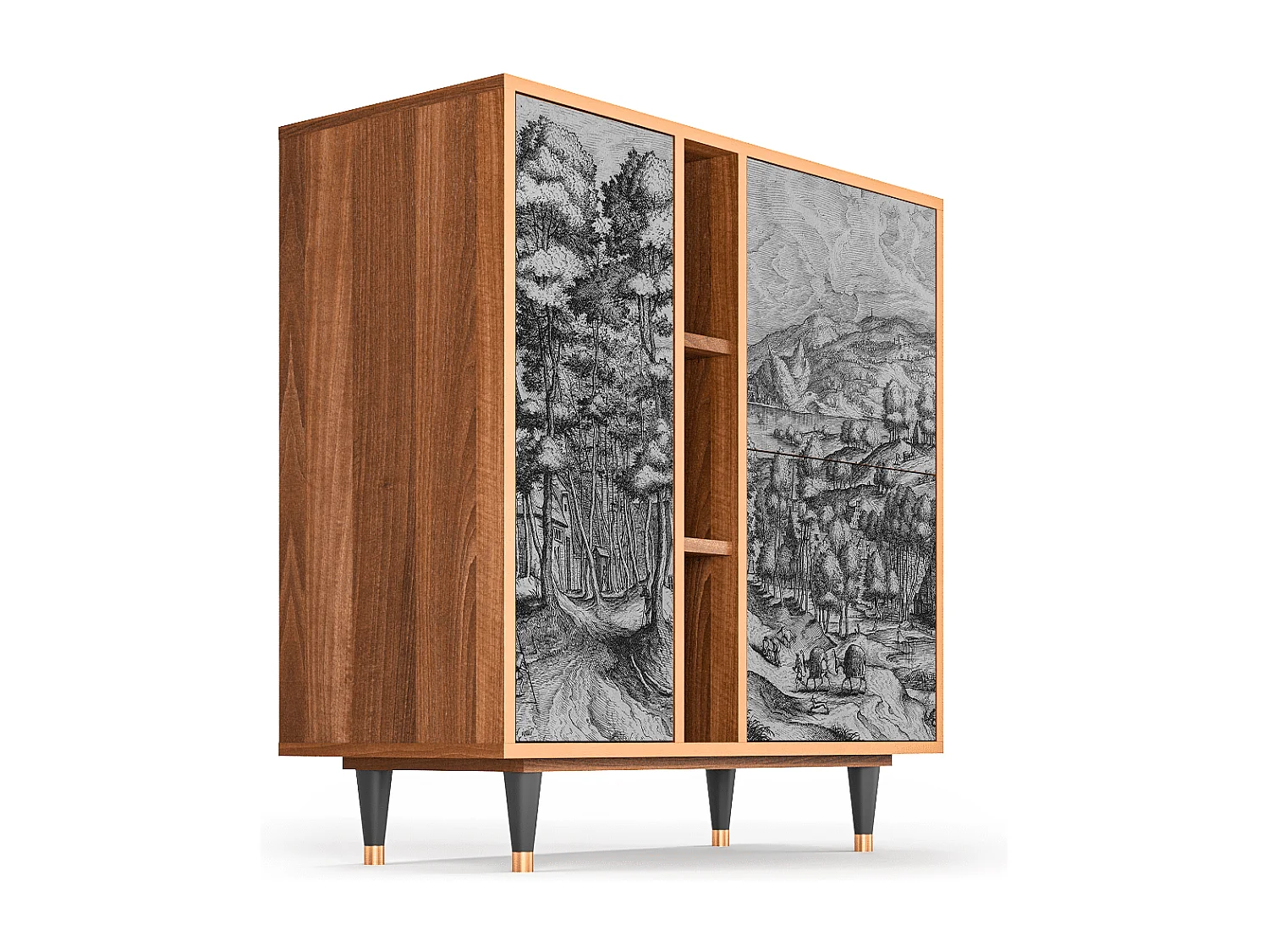 Buffet - 94х96х41 cm - BS5 - Rusticorum, Noyer