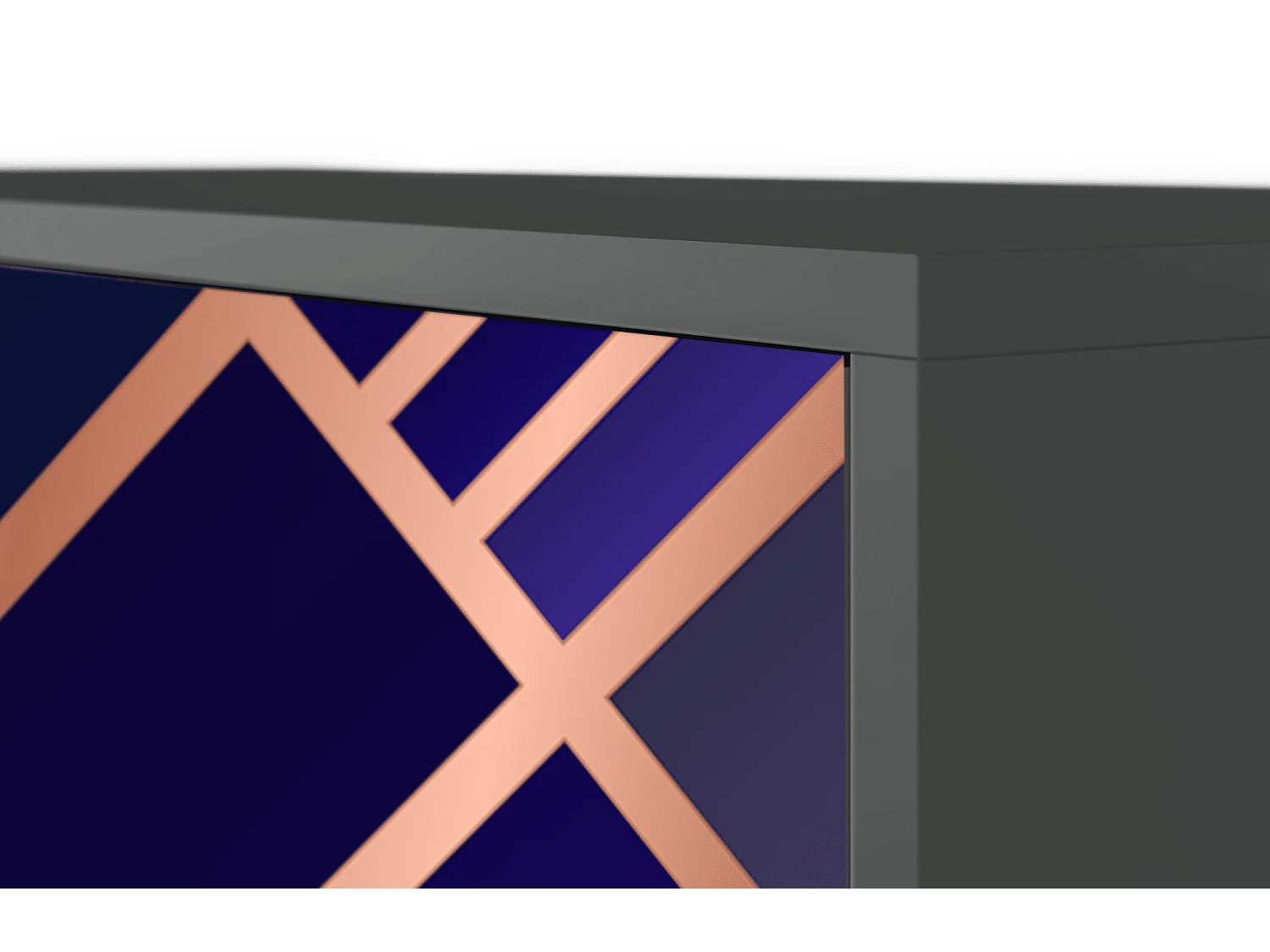 Buffet - 115х84х41 cm - S3 - Aquamarine Getsby, Anthracite