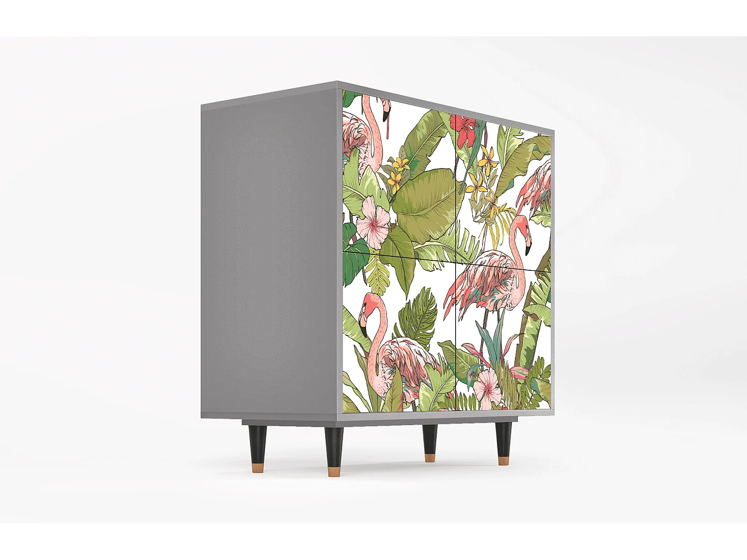 Buffet - 94x96x48 cm - BS3 - Sweet Flamingo, Gris