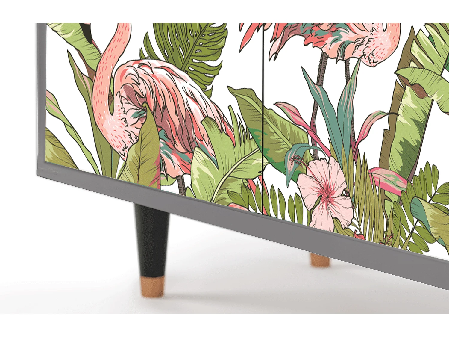 Buffet - 94x96x48 cm - BS3 - Sweet Flamingo, Gris