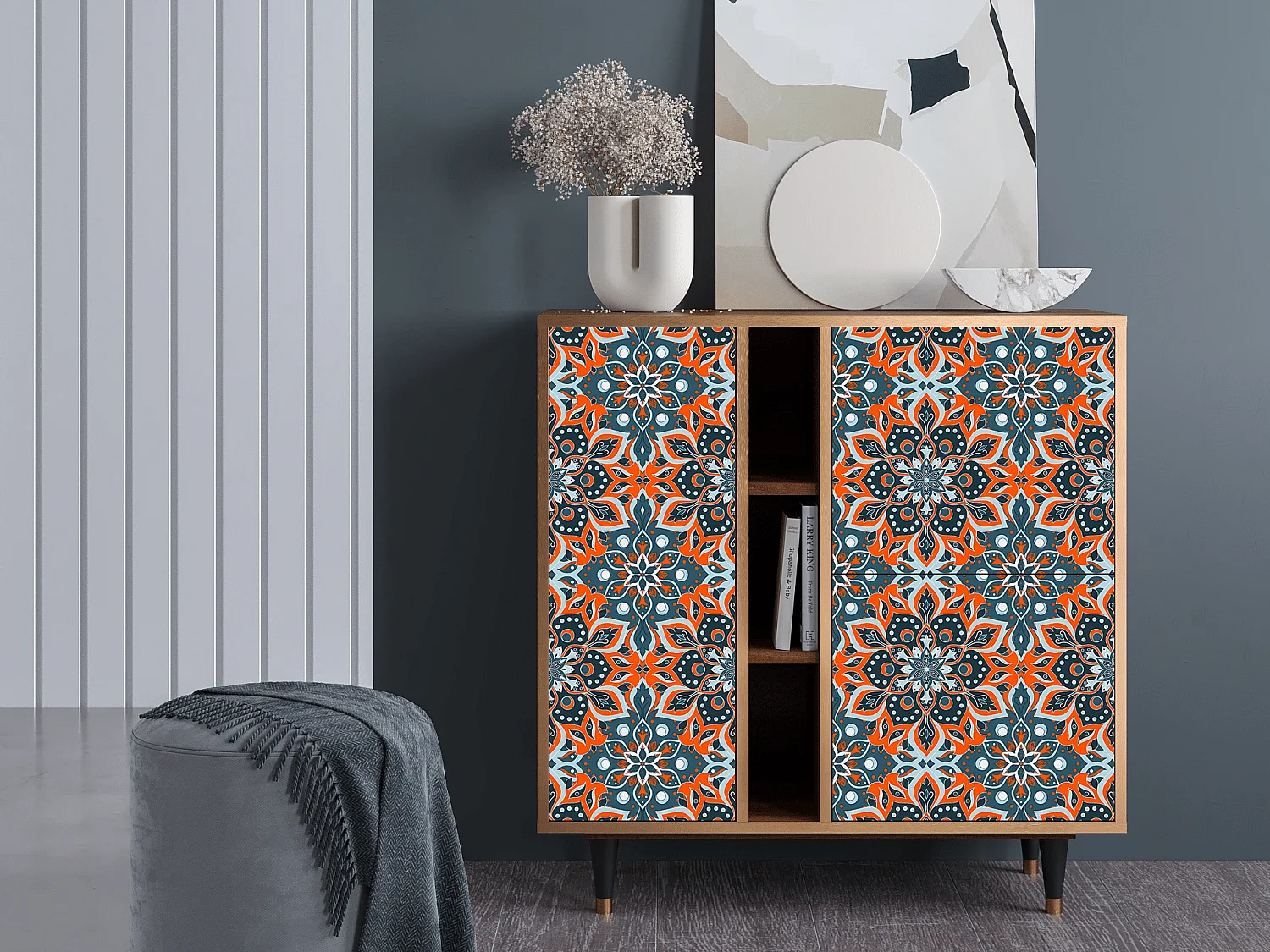 Credenza - 94х96х41 cm - BS5 - Fire Beetle, Noce