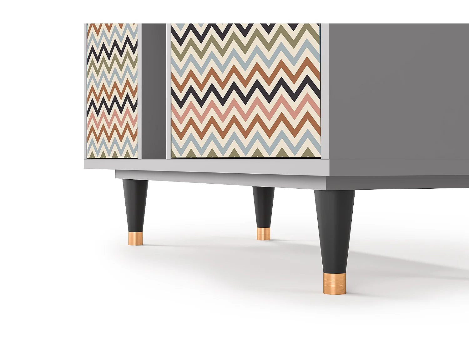 Credenza - 94х96х41 cm - BS5 - Bright Ripple, Grigio