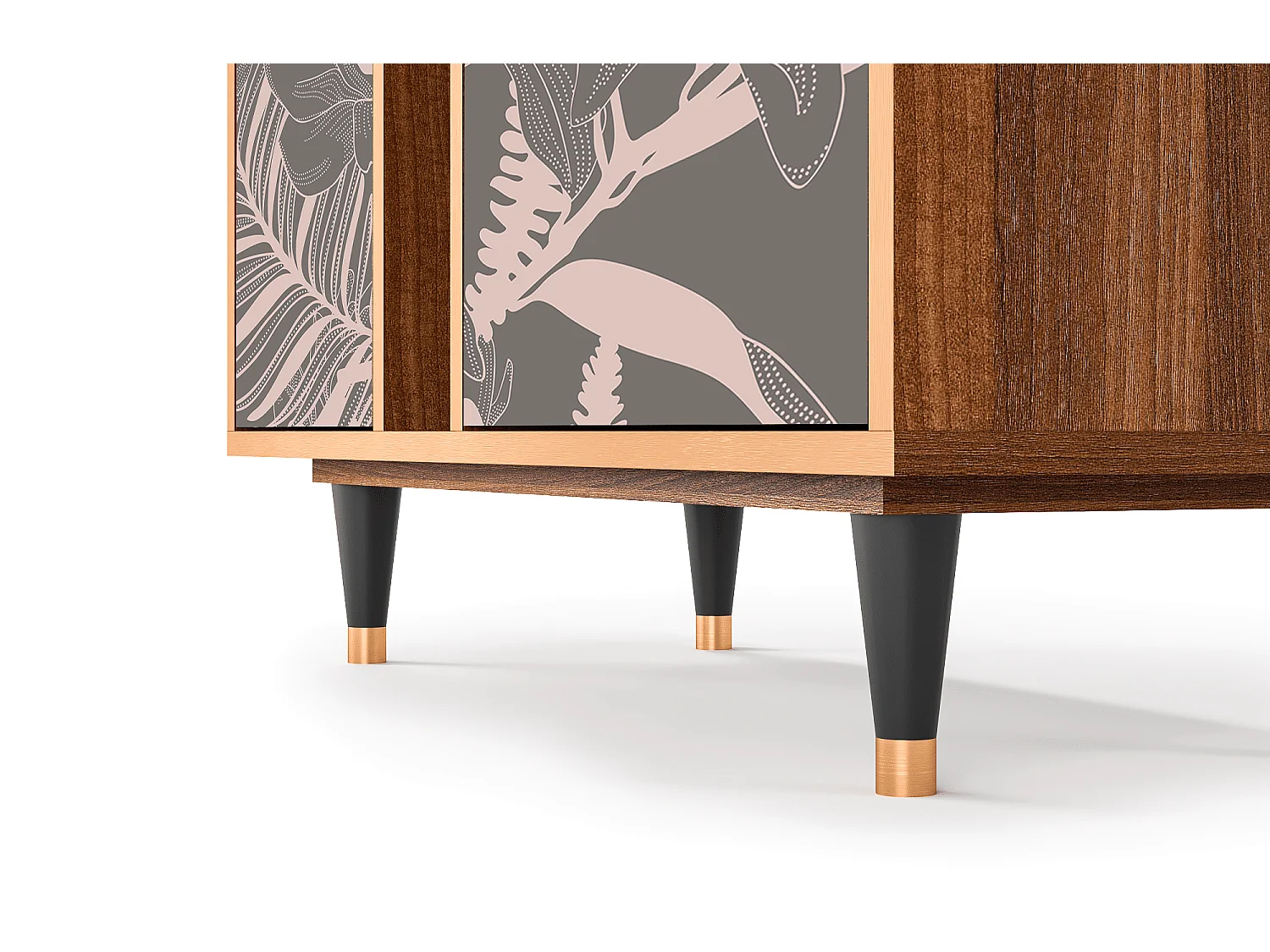 Dressoir - 94х96х41 cm - BS5 - Issabelline Flower, Walnoot