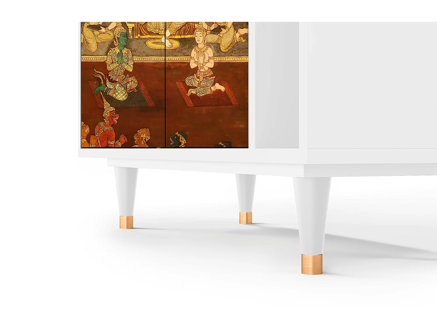 Kredens - 96х110х41 cm - BS6 - Malyavan, Biały