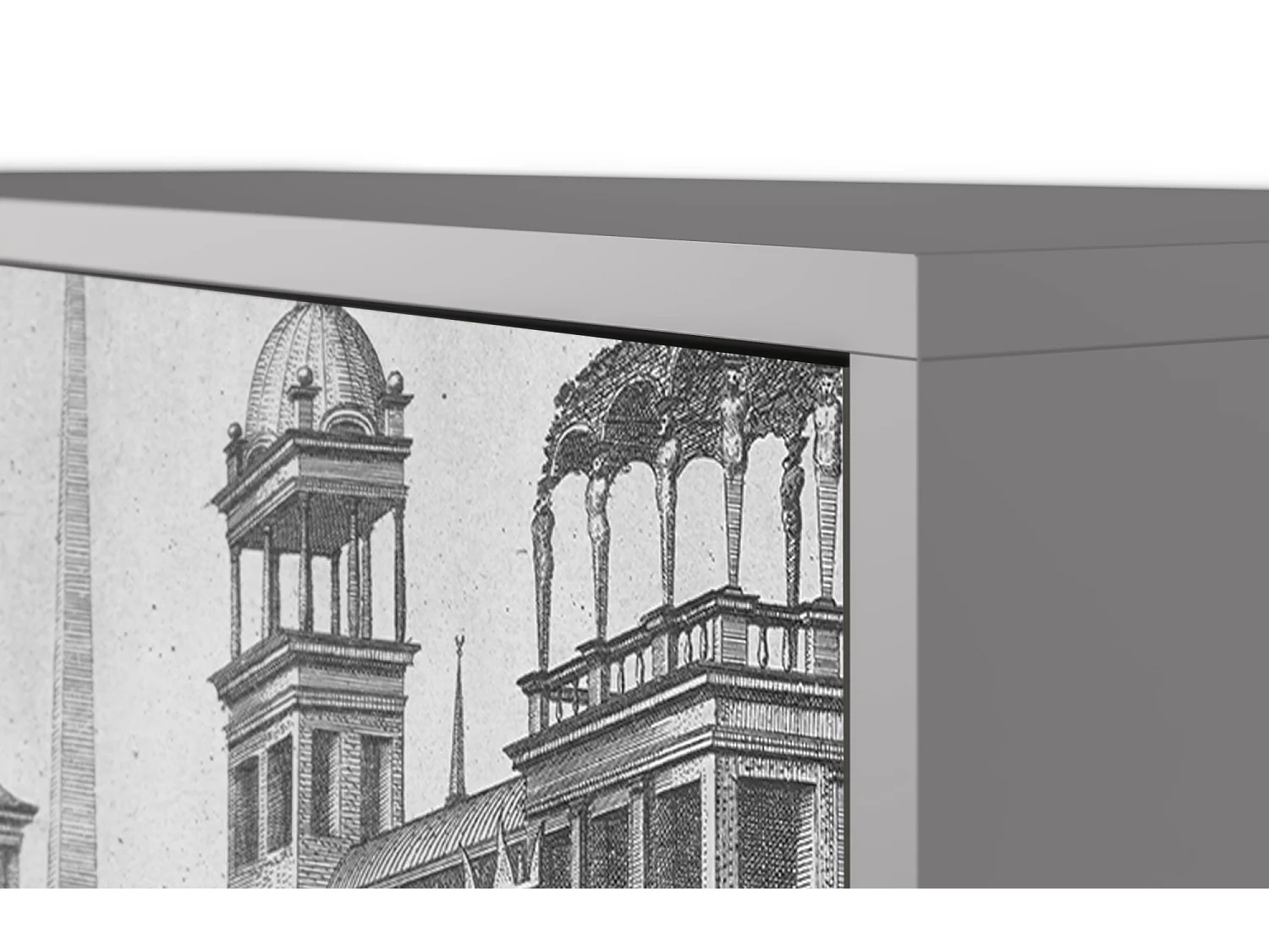 Dressoir - 115х84х41 cm - S3 - View of the Piazza, Grijs