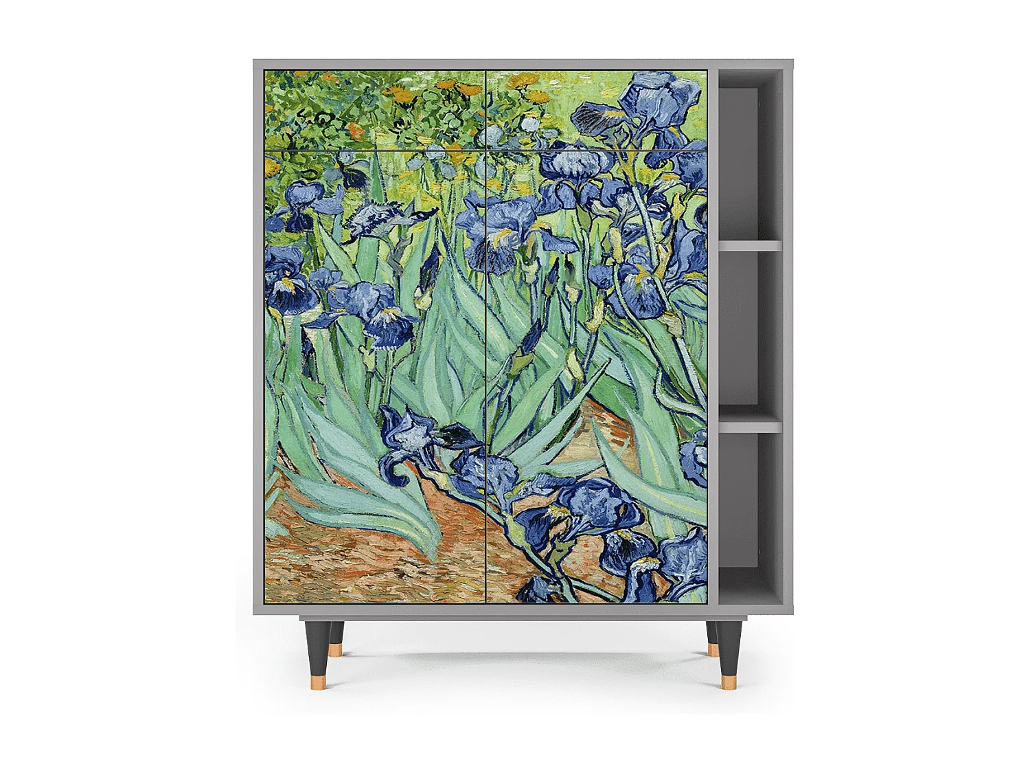 Credenza - 96х110х41 cm - BS6 - Irises , Grigio