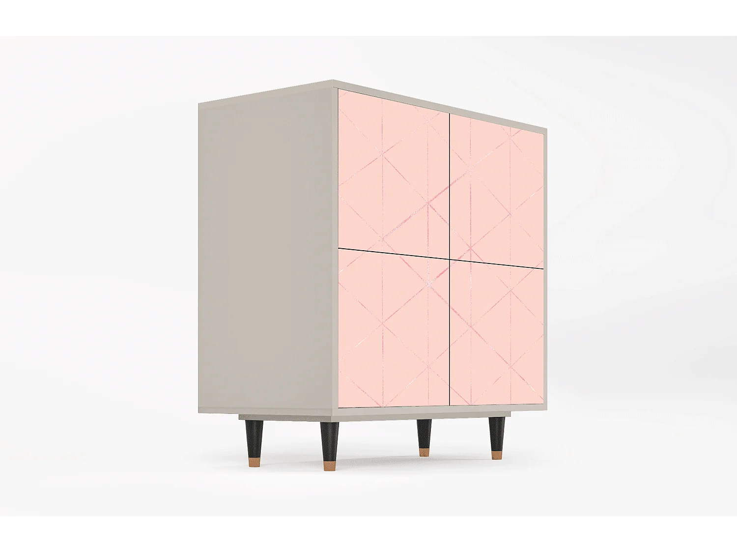 Credenza - 94x96x48 cm - BS3 - Rose Quartz, Sabbia