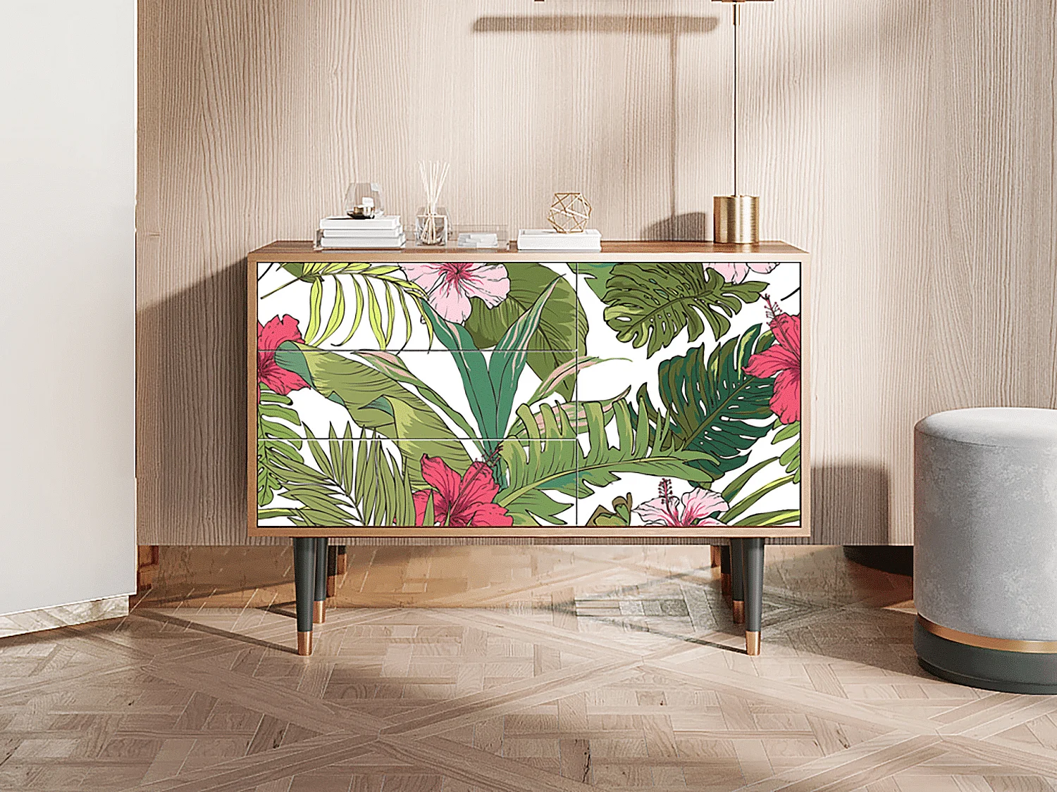 Credenza - 115х84х41 cm - S3 - Verdant Tropics, Noce