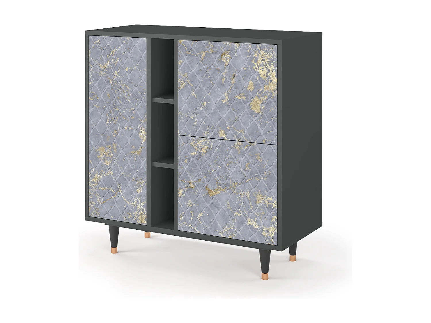 Aparador - 94х96х41 cm - BS5 - Golden Smoke, Antracita