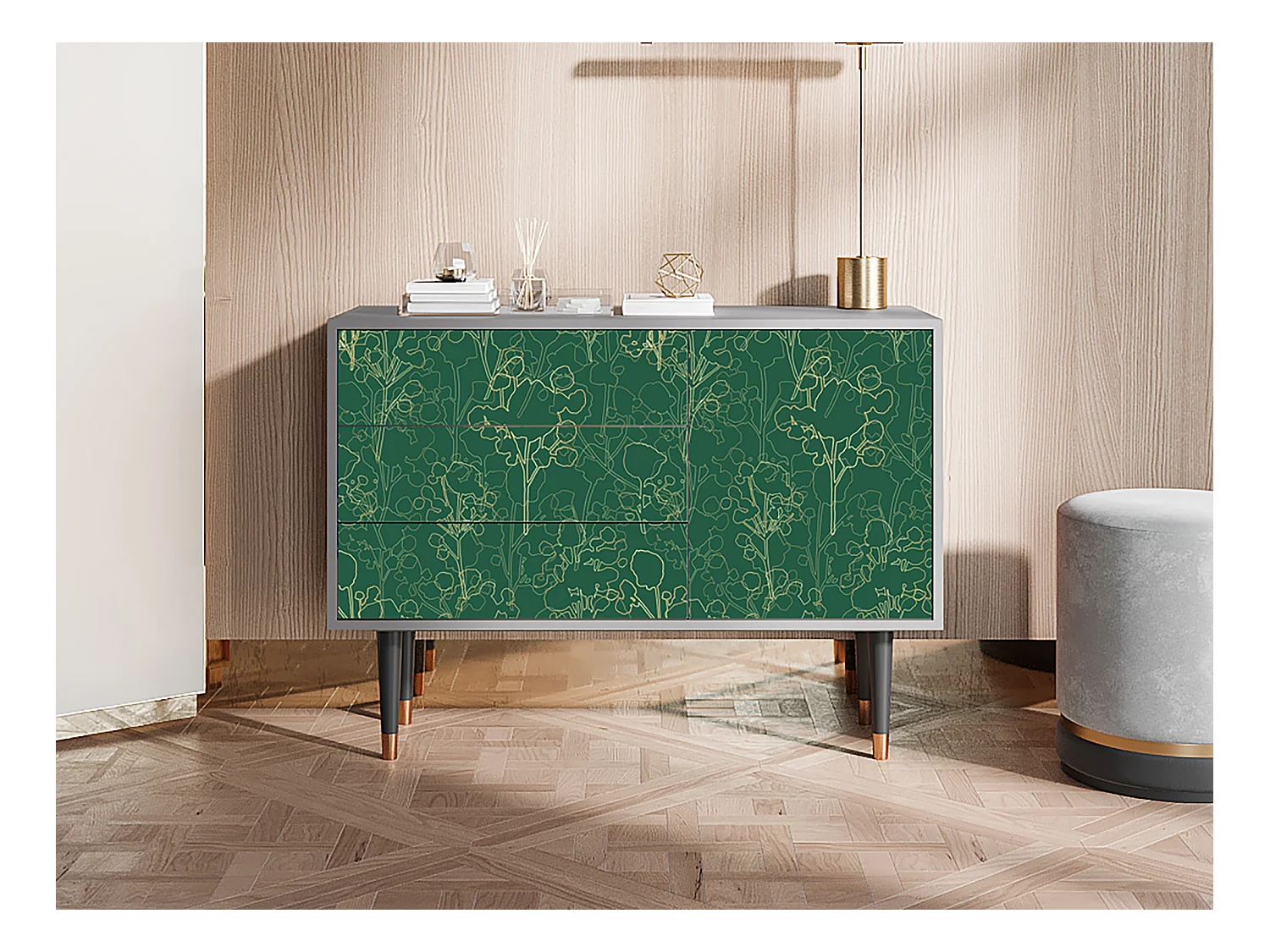 Buffet - 115х84х41 cm - S3 - Emerald Forest, Gris