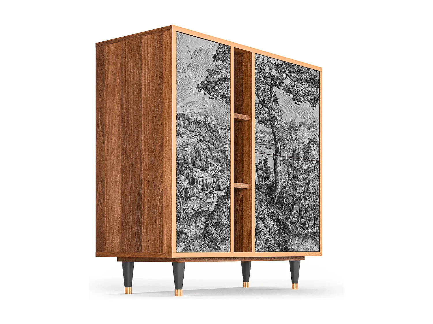 Buffet - 94х96х41 cm - BS5 - Milites Requiescentes, Noyer