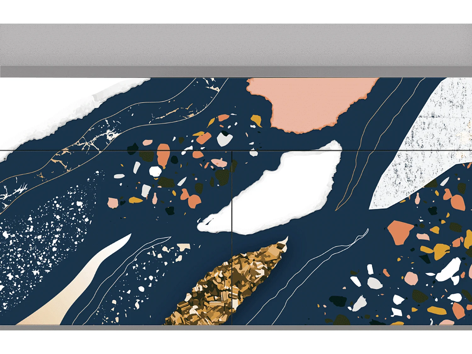 Dressoir - 115x85x48 cm - BS4 - Nude Iceberg, Grijs