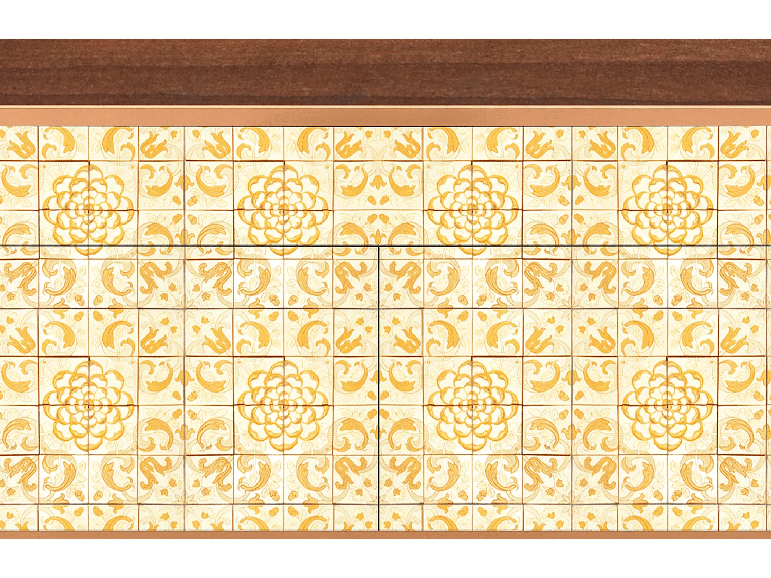 Buffet - 115x85x48 cm - BS4 - Sunshiny Tile, Noyer