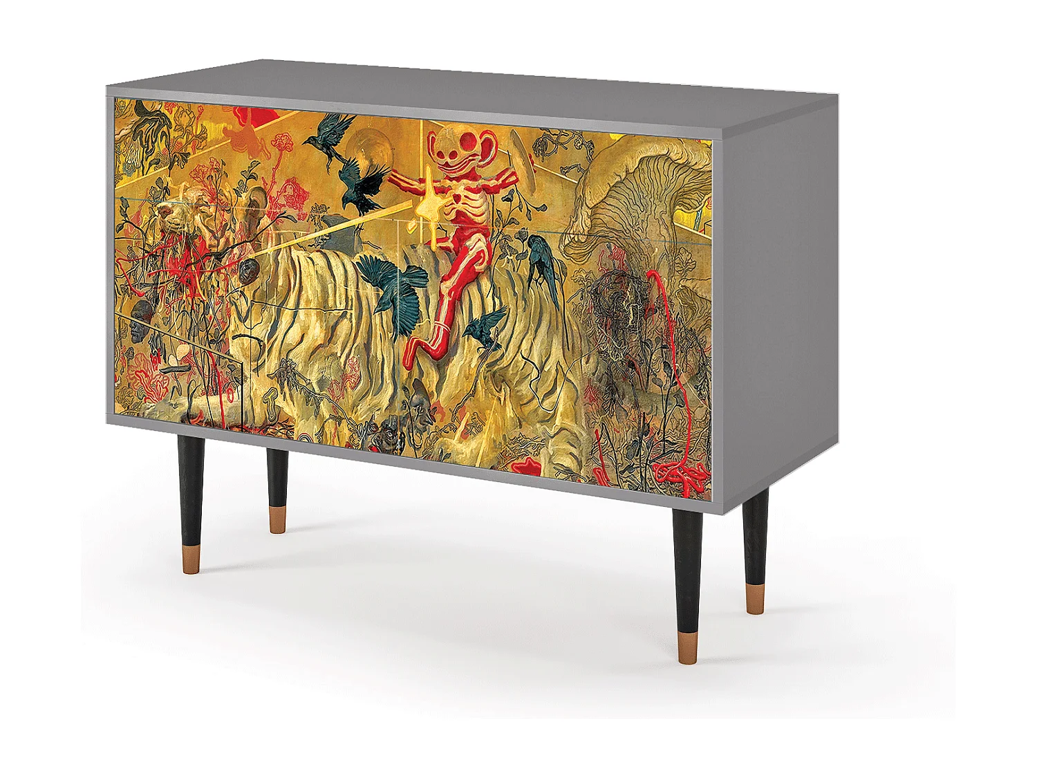 Buffet - 115x85x48 cm - BS4 - Blood by James Jean, Gris