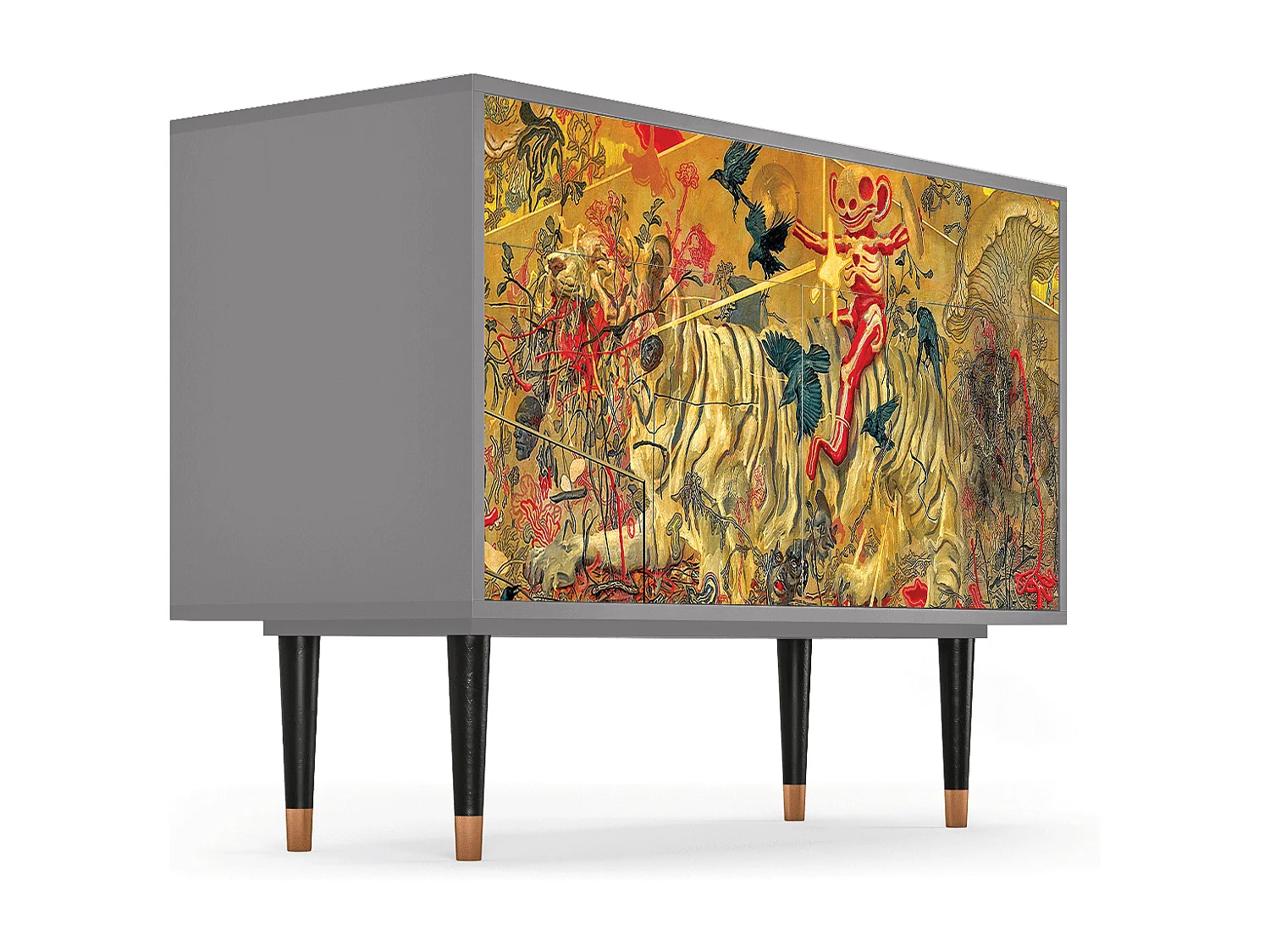 Buffet - 115x85x48 cm - BS4 - Blood by James Jean, Gris