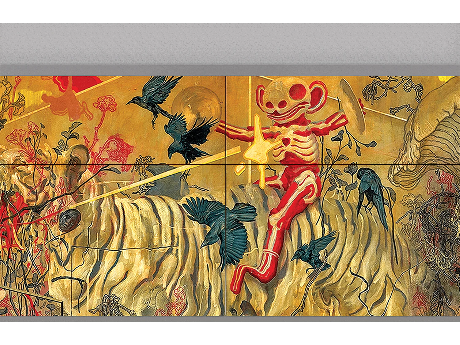 Buffet - 115x85x48 cm - BS4 - Blood by James Jean, Gris