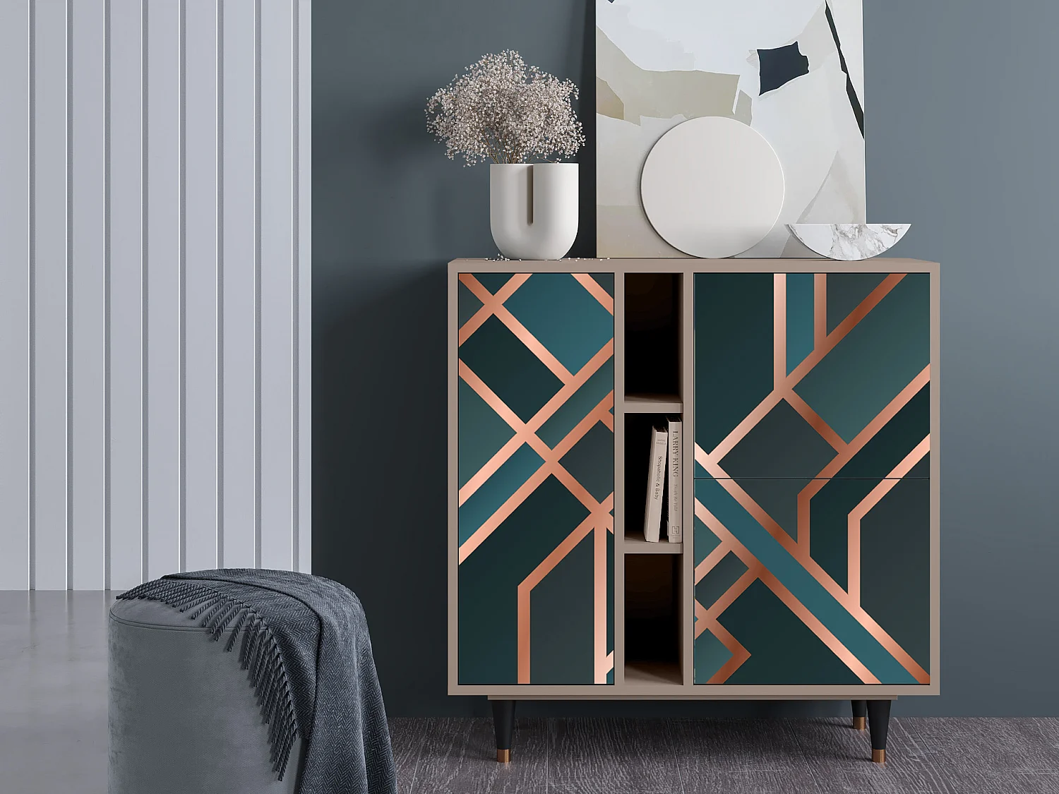 Buffet - 94х96х41 cm - BS5 - Bronze Crossroad, Latte