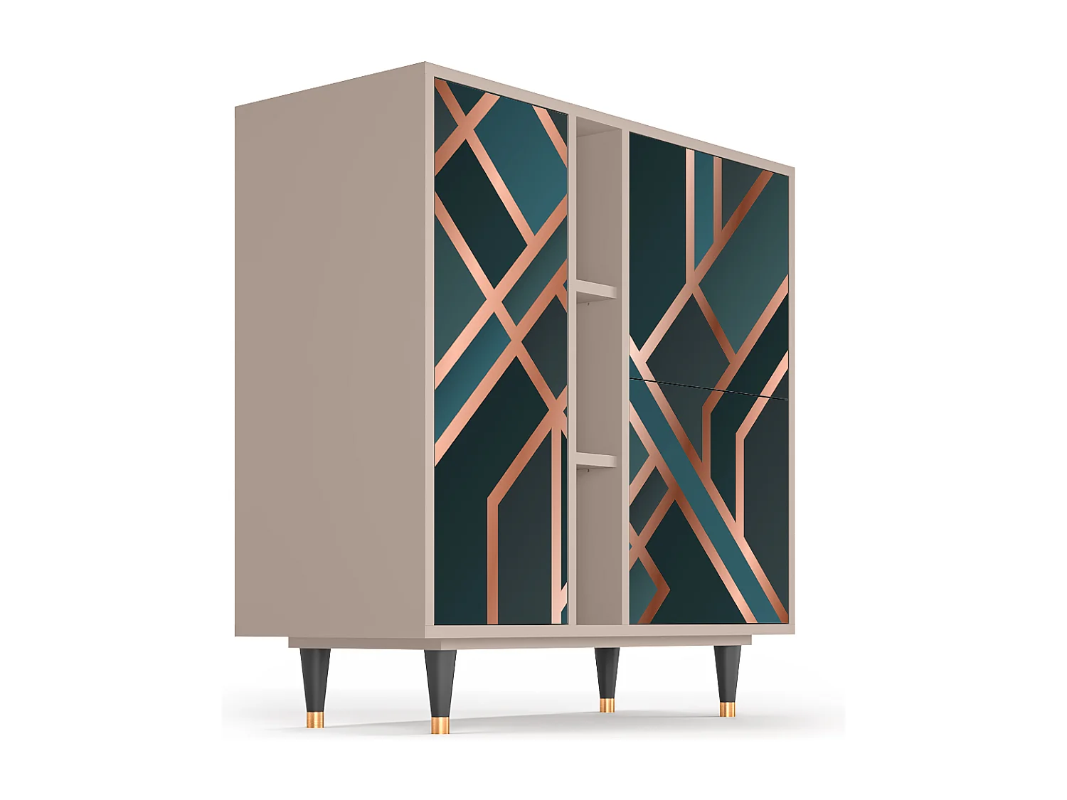 Buffet - 94х96х41 cm - BS5 - Bronze Crossroad, Latte