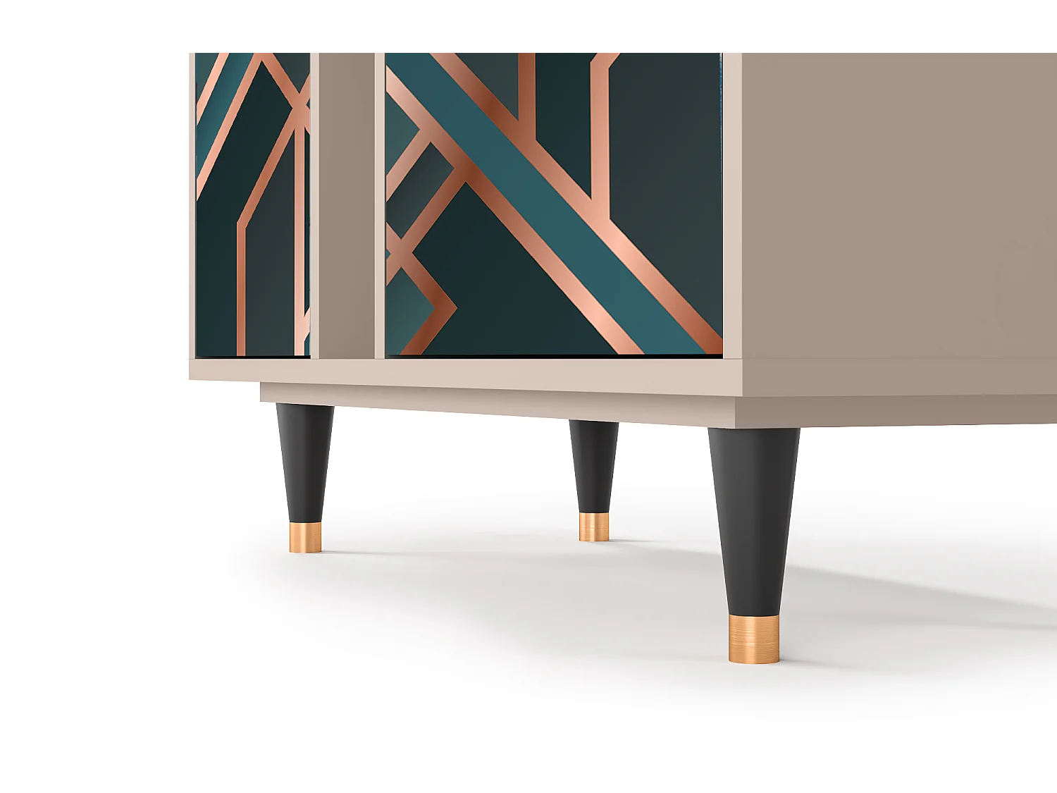 Kredens - 94х96х41 cm - BS5 - Bronze Crossroad, Latte