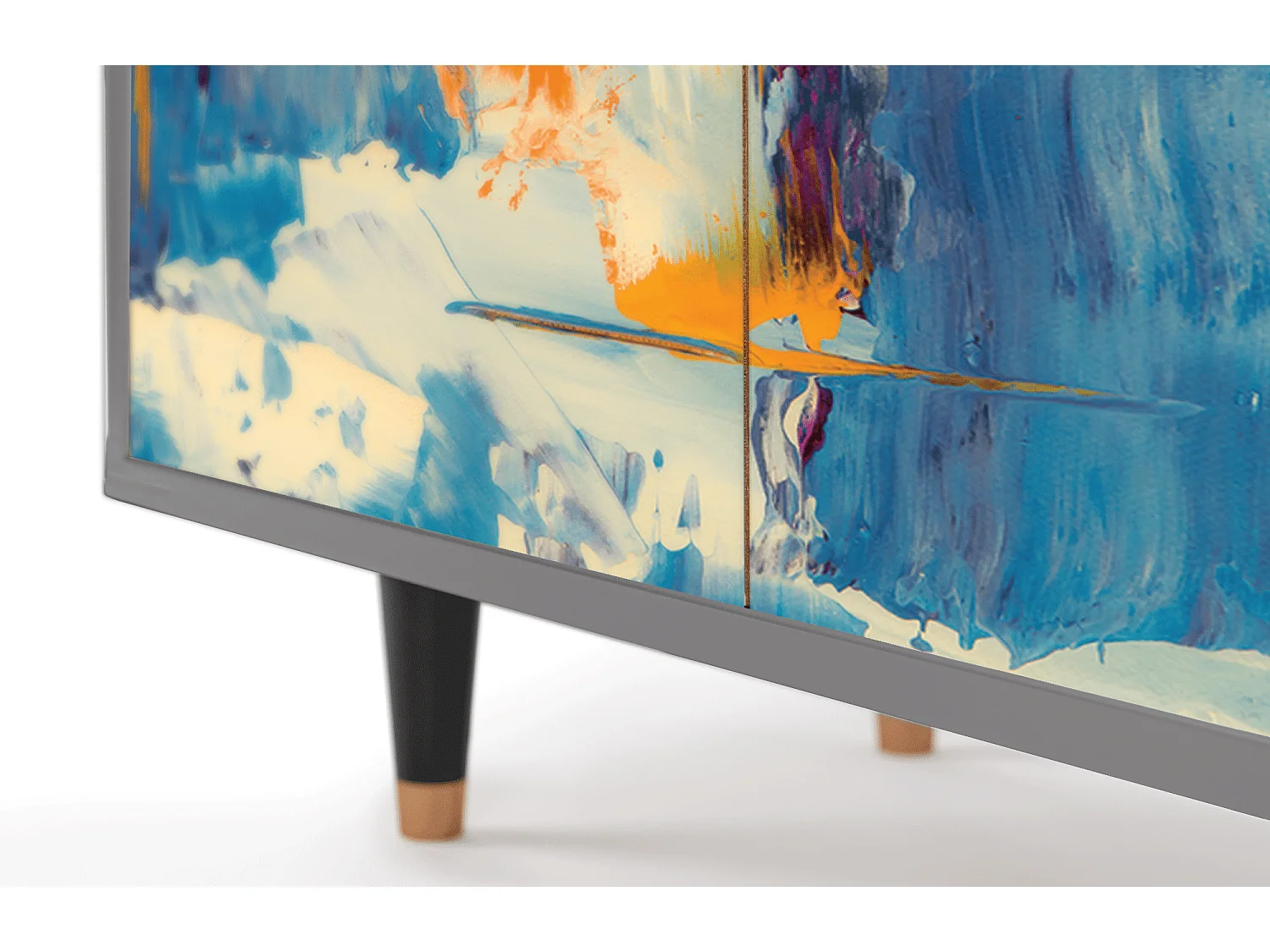 Buffet - 94x96x48 cm - BS3 - Abstract Expressionism, Gris