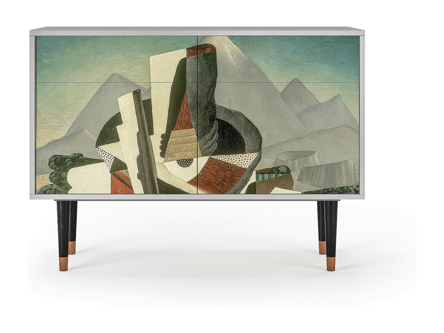 Kredens - 115x85x48 cm - BS4 - The Cubist Paintings , Szary